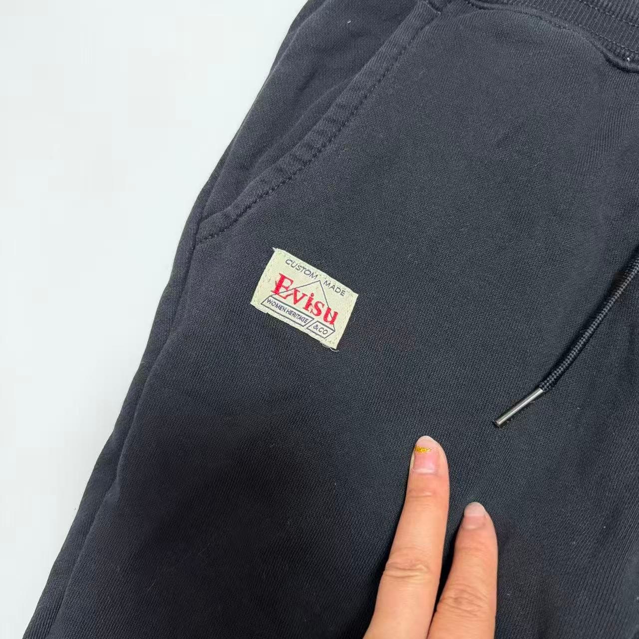 Evisu Women's Black Logo Patch Sweatpants Size S — photo 4 of 11