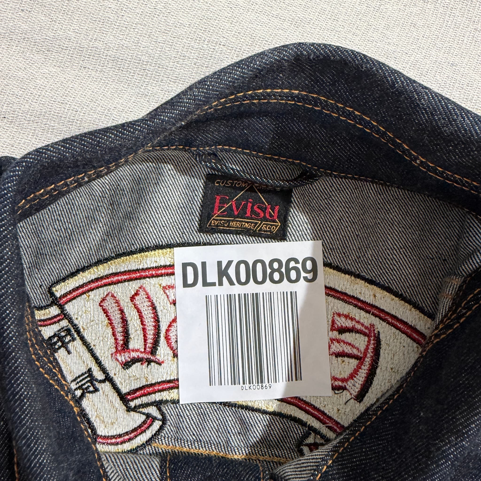Evisu Year of the Dragon Denim Jacket Dark Blue Embroidered Size M — photo 14 of 14