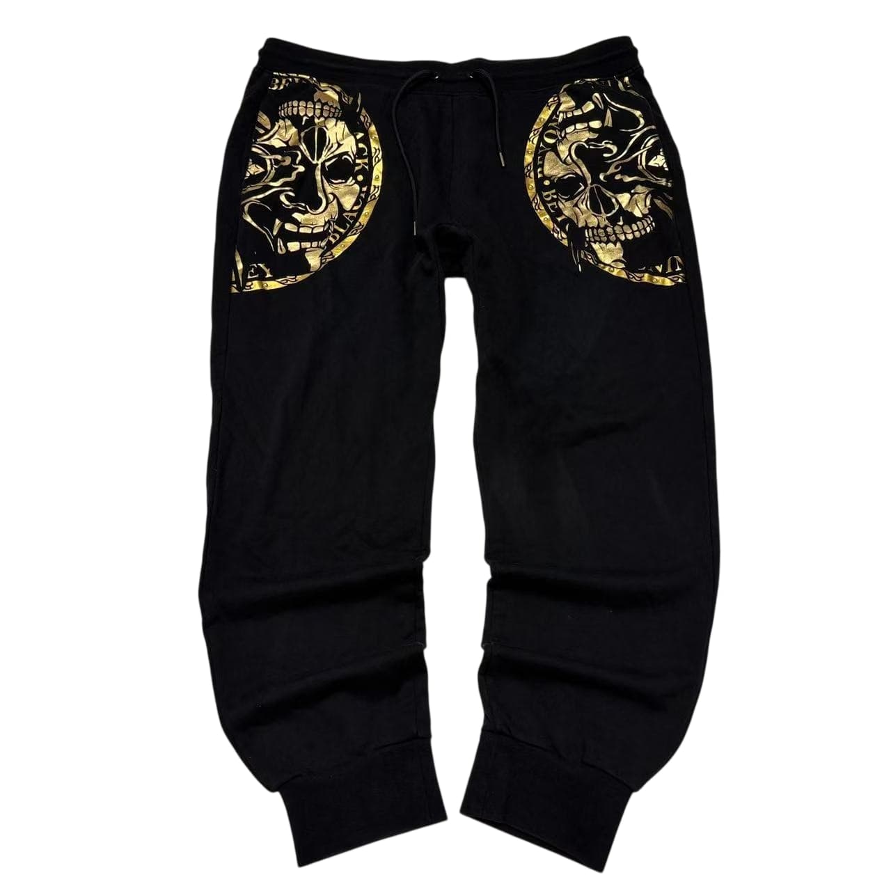 EVISUKURO Black Gold Graphic Sweatpants XL — photo 1 of 12