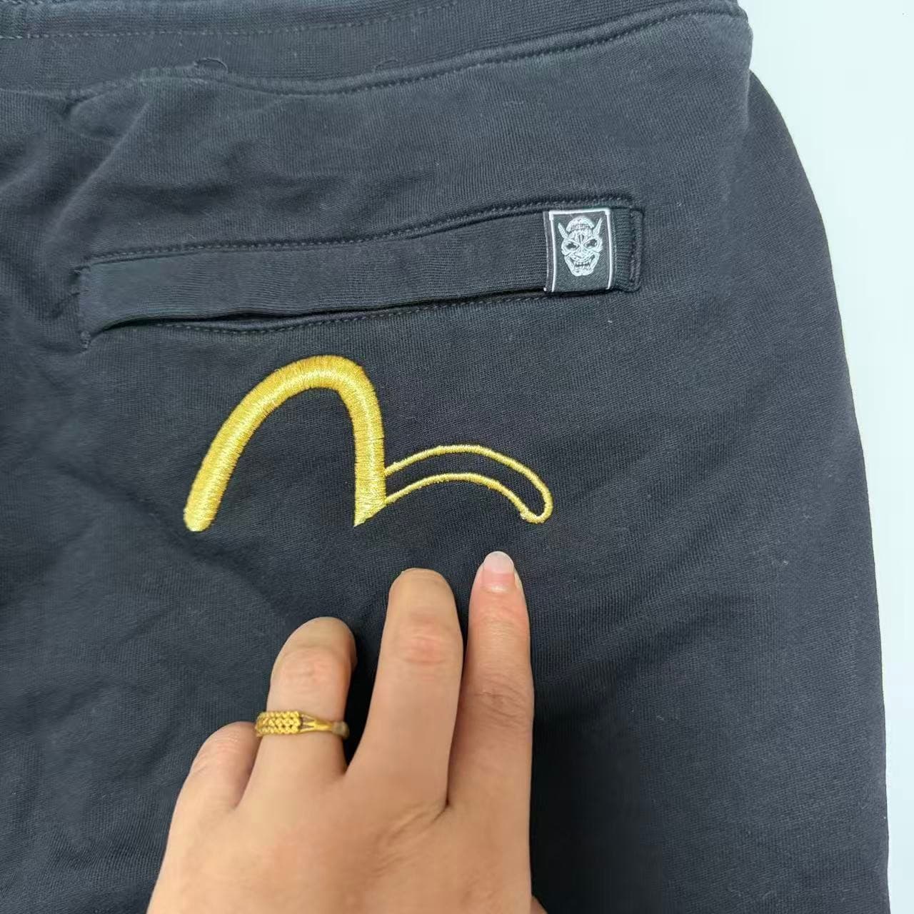 EVISUKURO Black Gold Graphic Sweatpants XL — photo 11 of 12