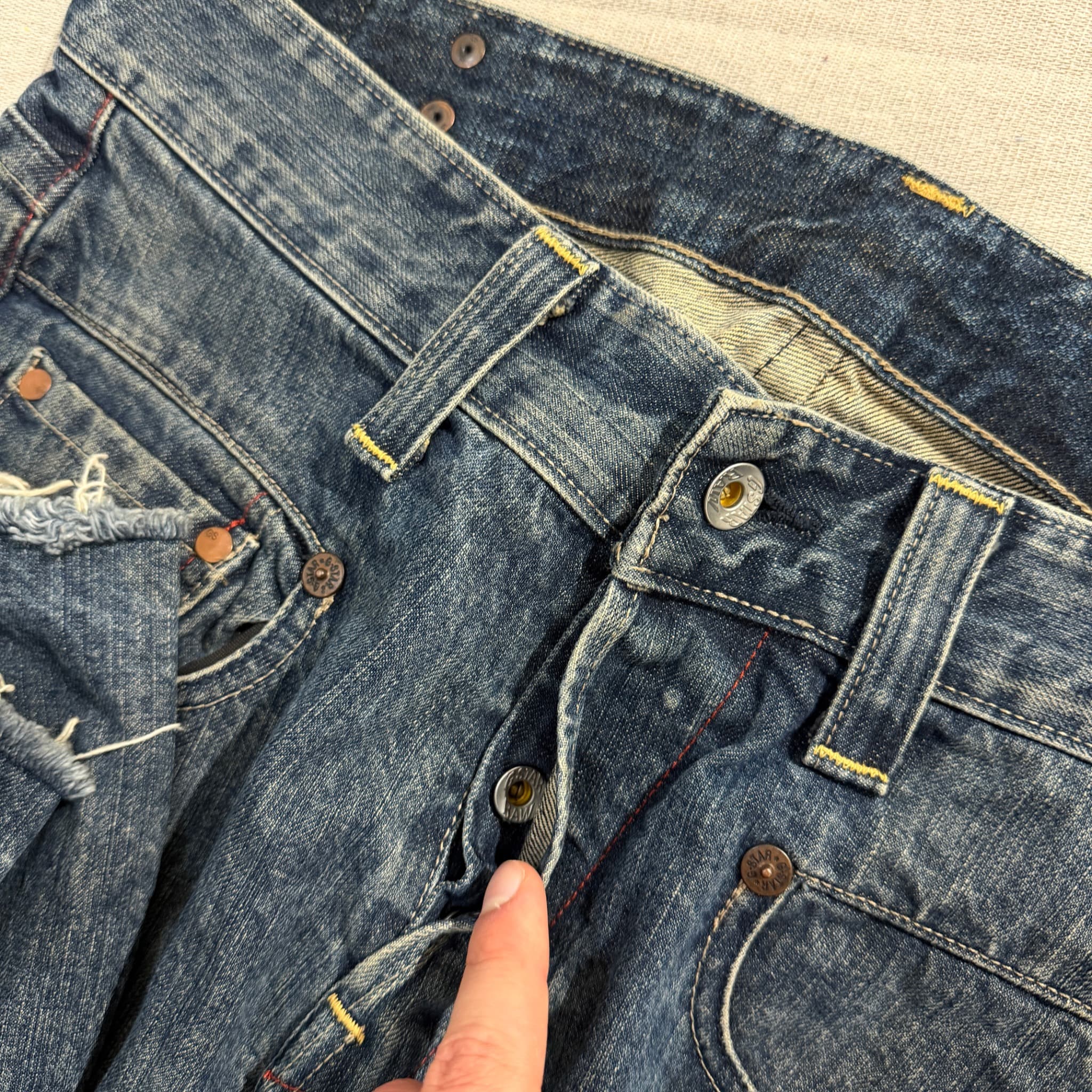 G-Star Men's Blue Denim Jeans Raw Hem Size 32 — photo 4 of 10