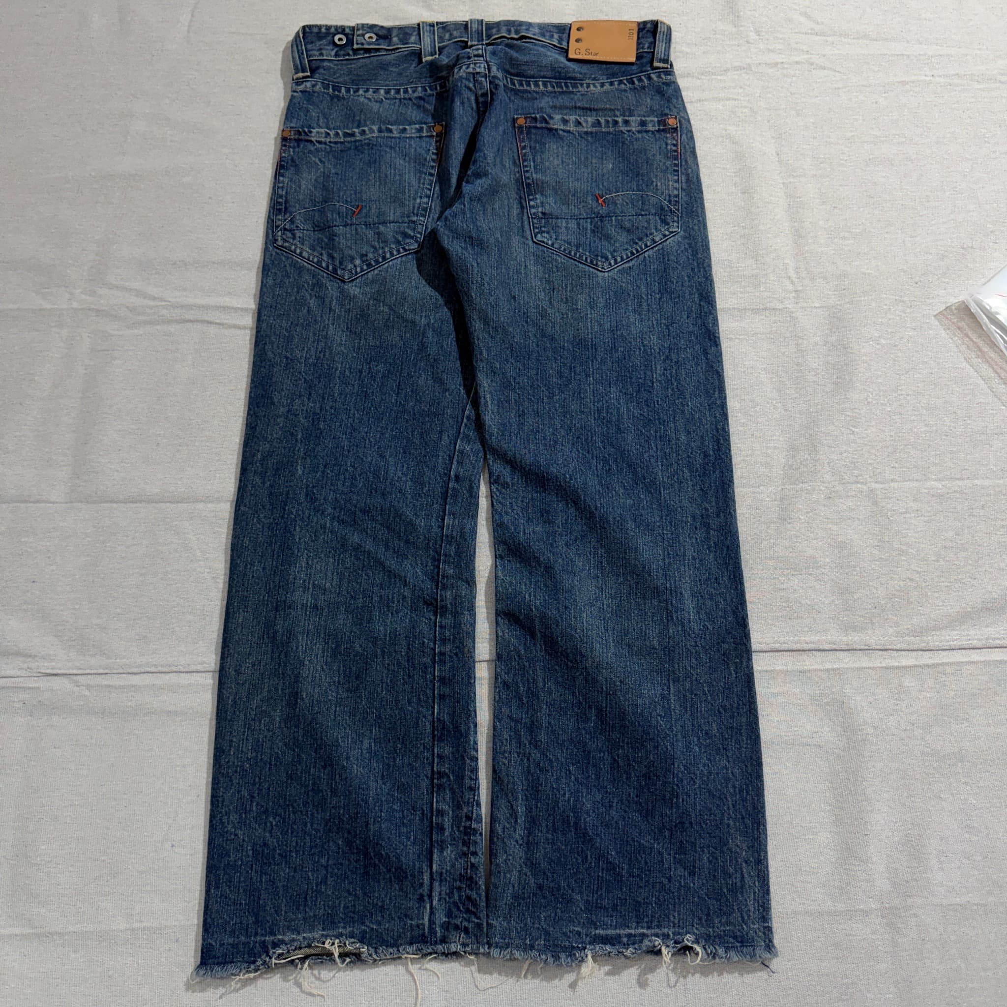 G-Star Men's Blue Denim Jeans Raw Hem Size 32 — photo 7 of 10