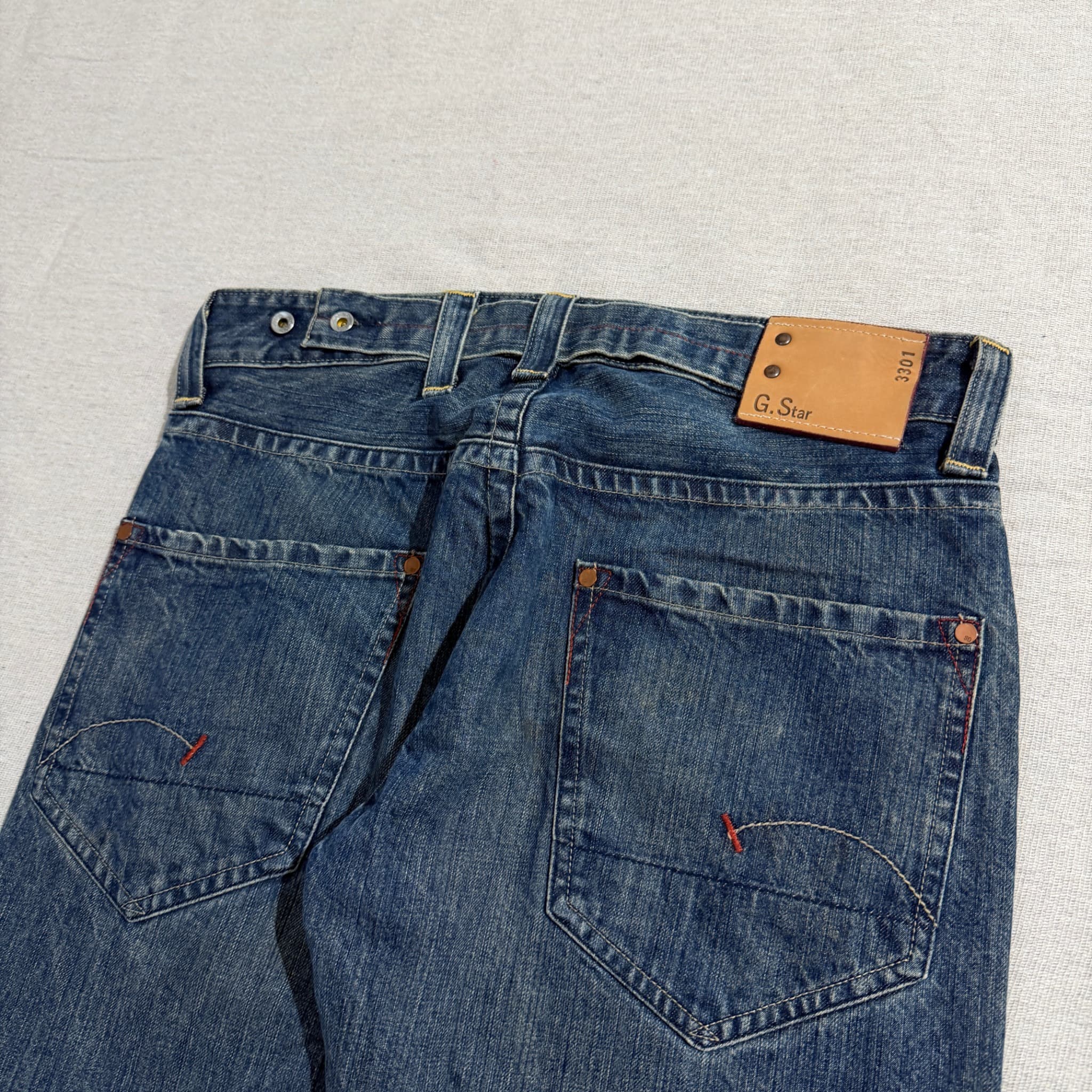 G-Star Men's Blue Denim Jeans Raw Hem Size 32 — photo 8 of 10