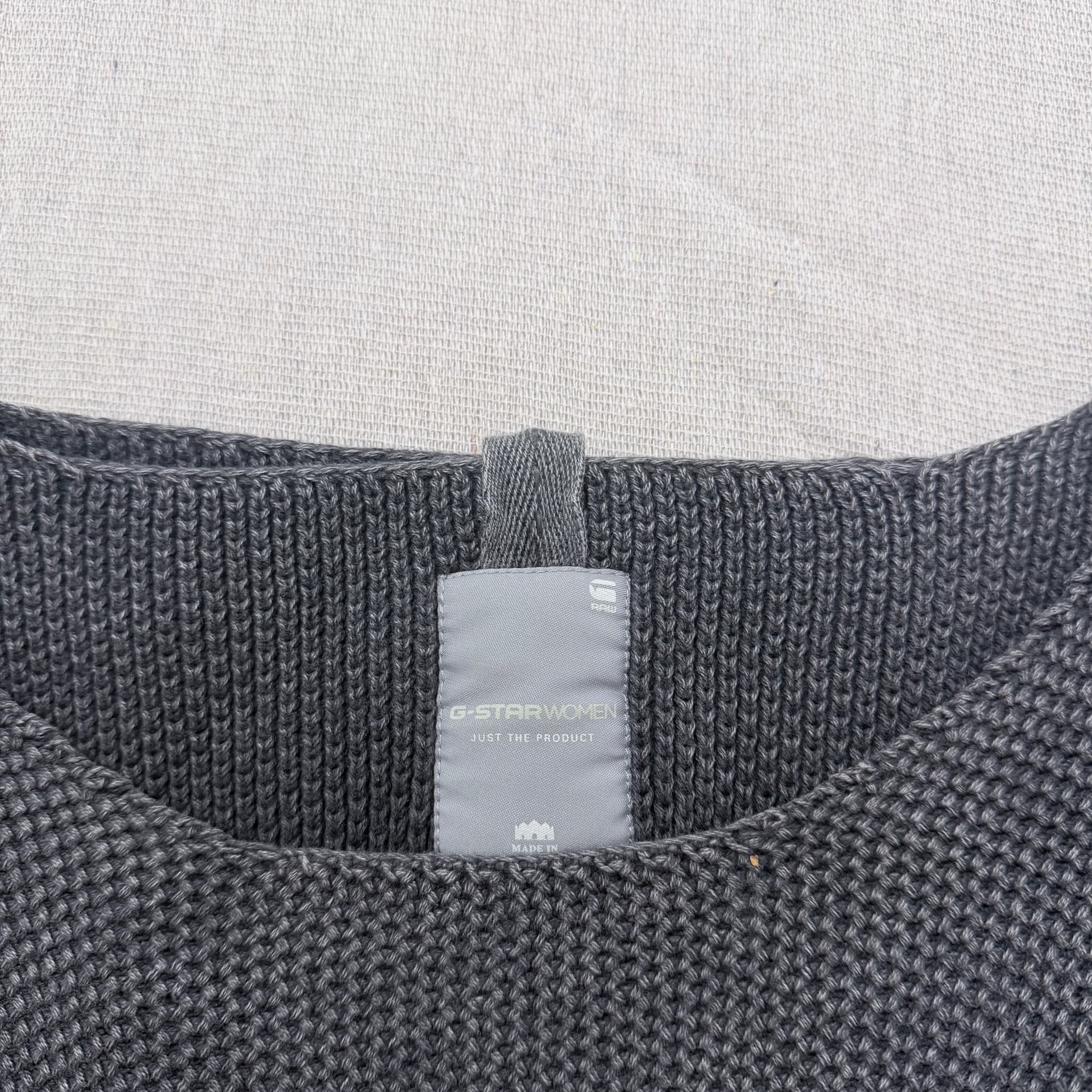 G-Star Women's Boatneck Knit Sweater Dark Grey Size XS — photo 3 of 14