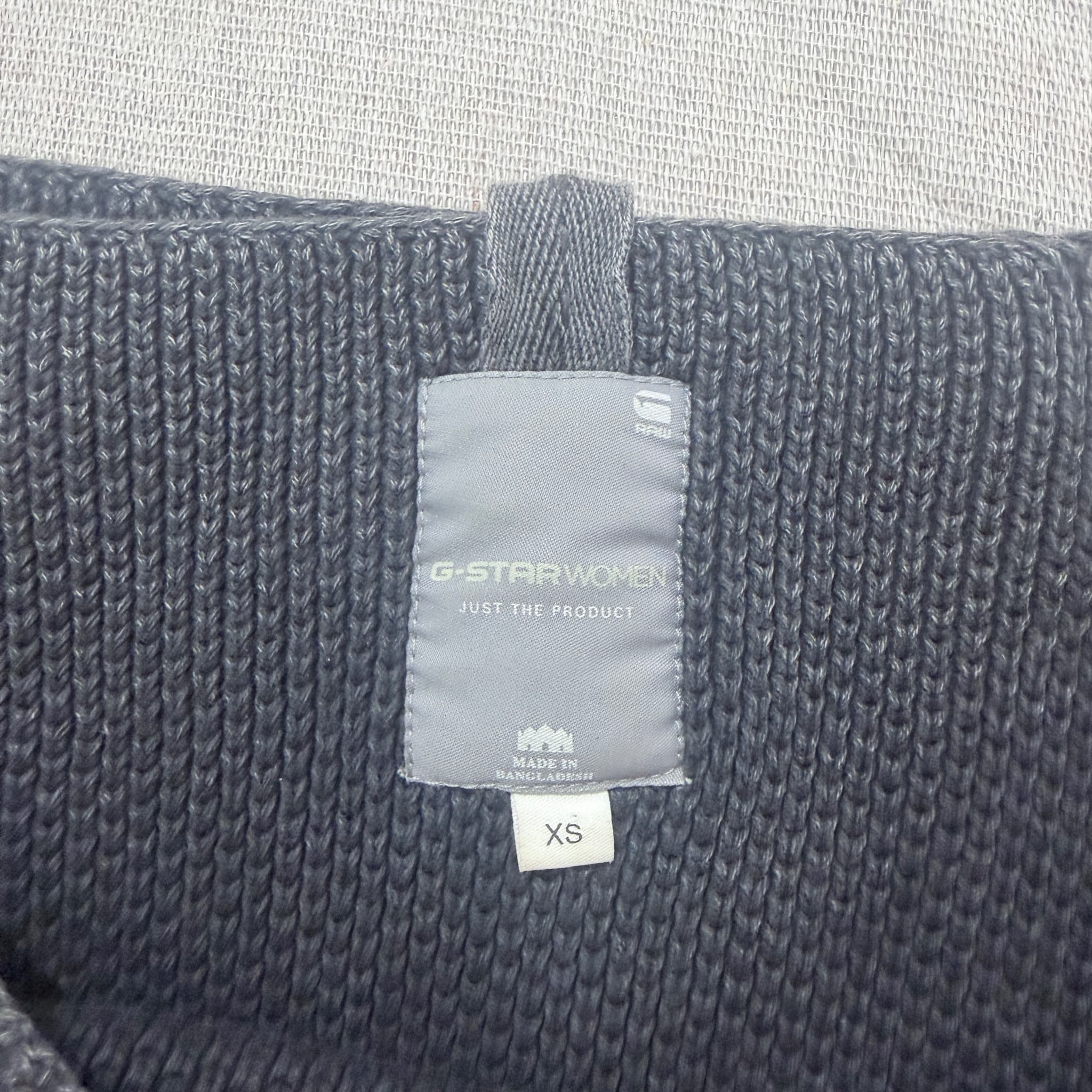 G-Star Women's Boatneck Knit Sweater Dark Grey Size XS — photo 4 of 14