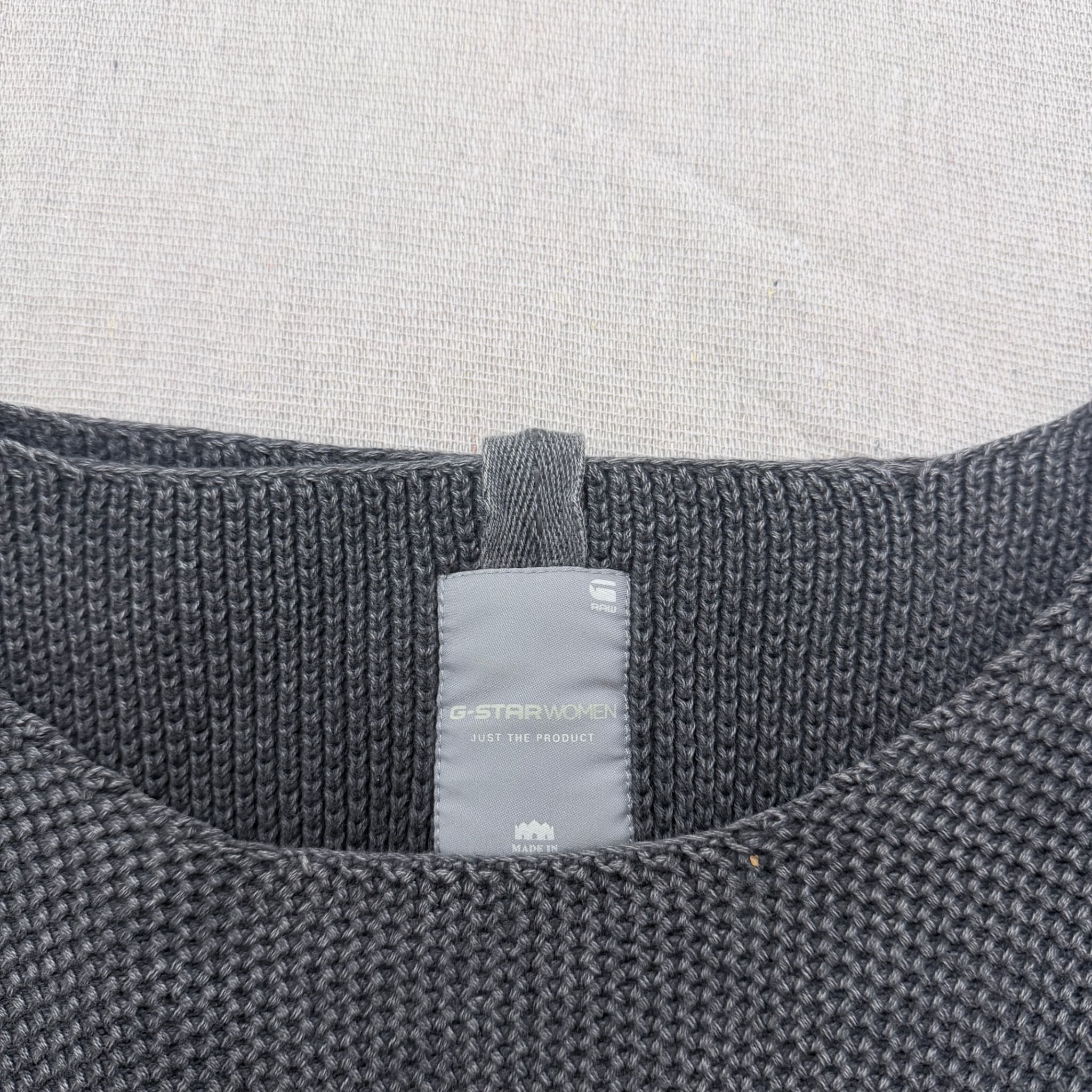 G-STAR Women's Grey Boatneck Knit Sweater XS — photo 3 of 12