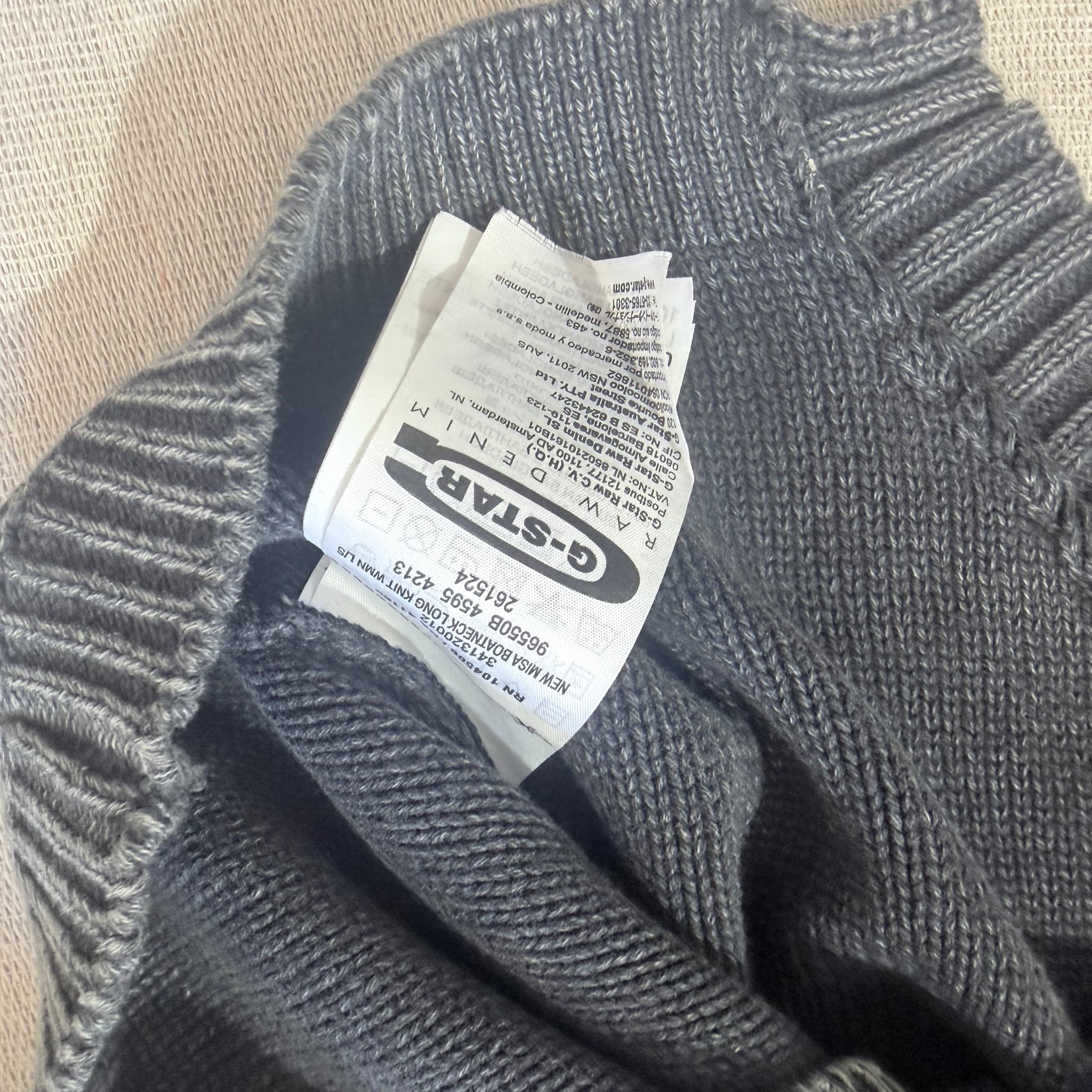 G-STAR Women's Grey Boatneck Knit Sweater XS — photo 5 of 12