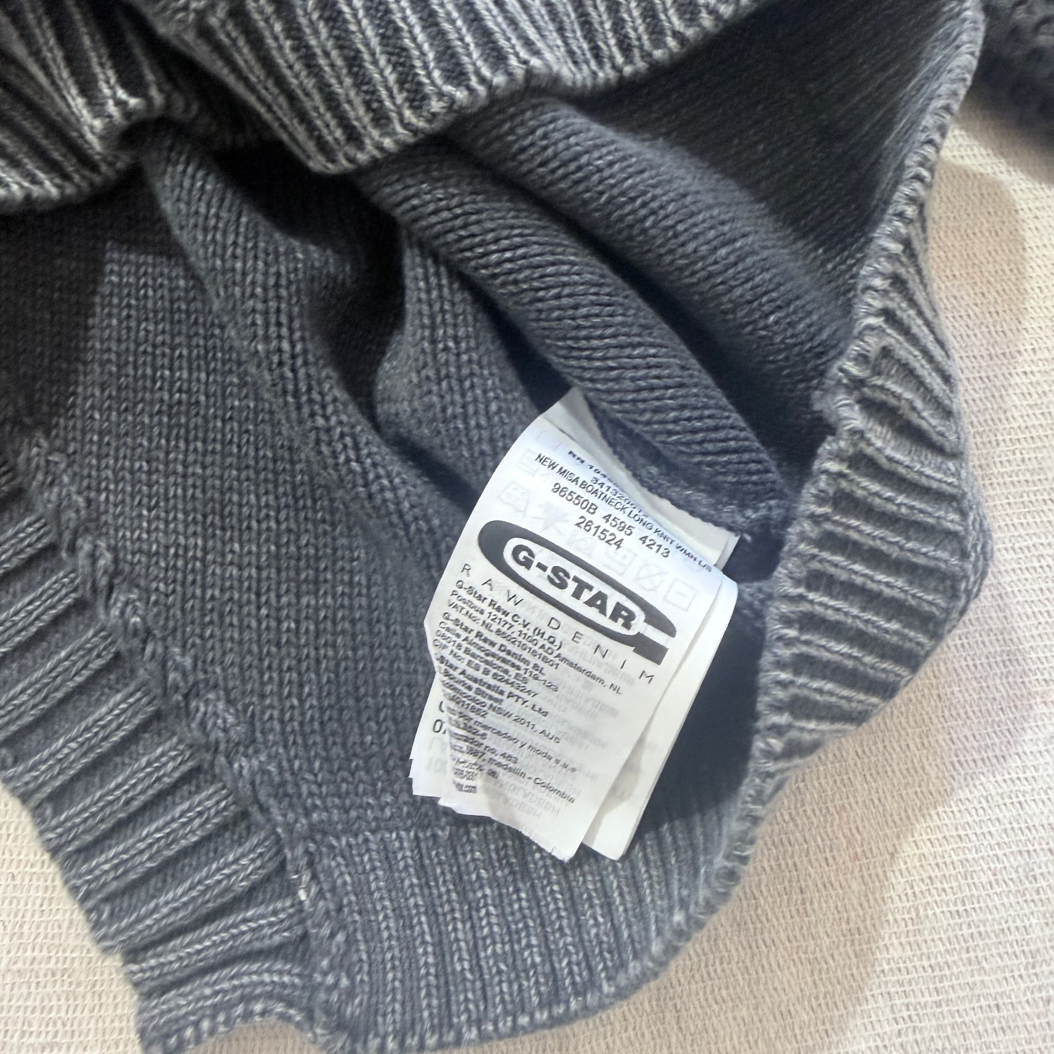 G-STAR Women's Grey Boatneck Knit Sweater XS — photo 7 of 12