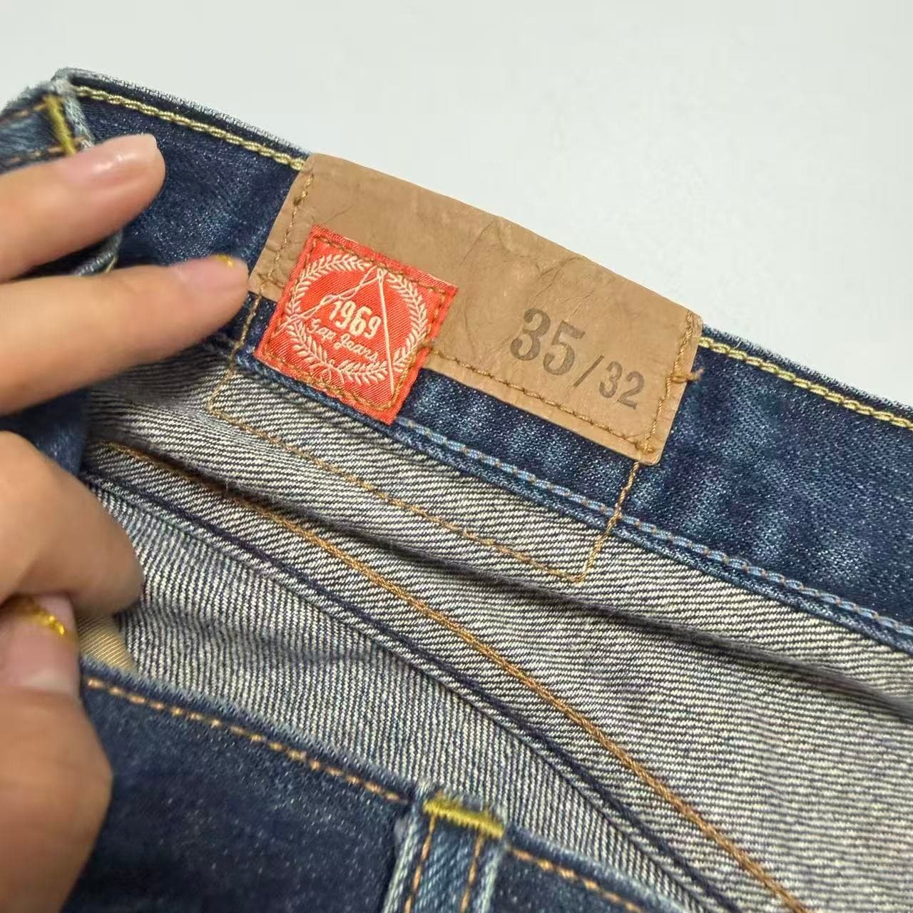 Gap 1969 Japanese Denim Straight Fit Jeans 35/32 — photo 2 of 11