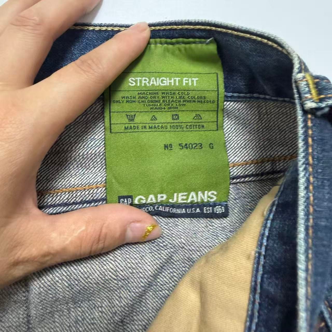 Gap 1969 Japanese Denim Straight Fit Jeans 35/32 — photo 4 of 11