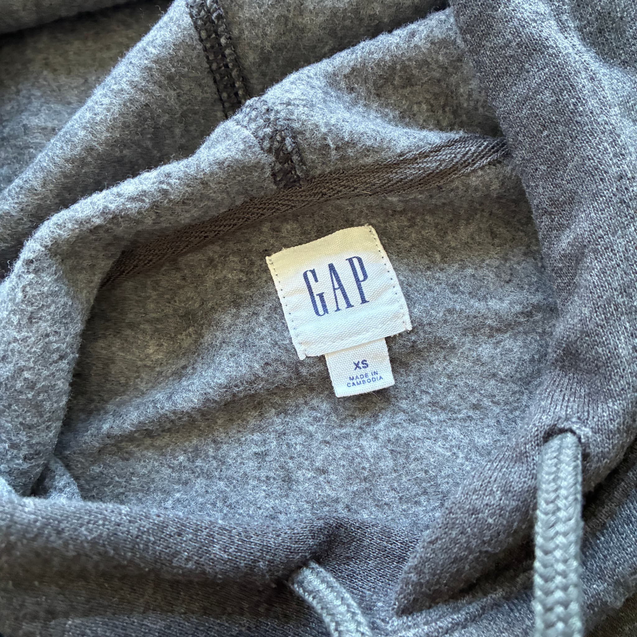 Gap Arch Logo Hoodie American Flag Print Grey XS — photo 4 of 6