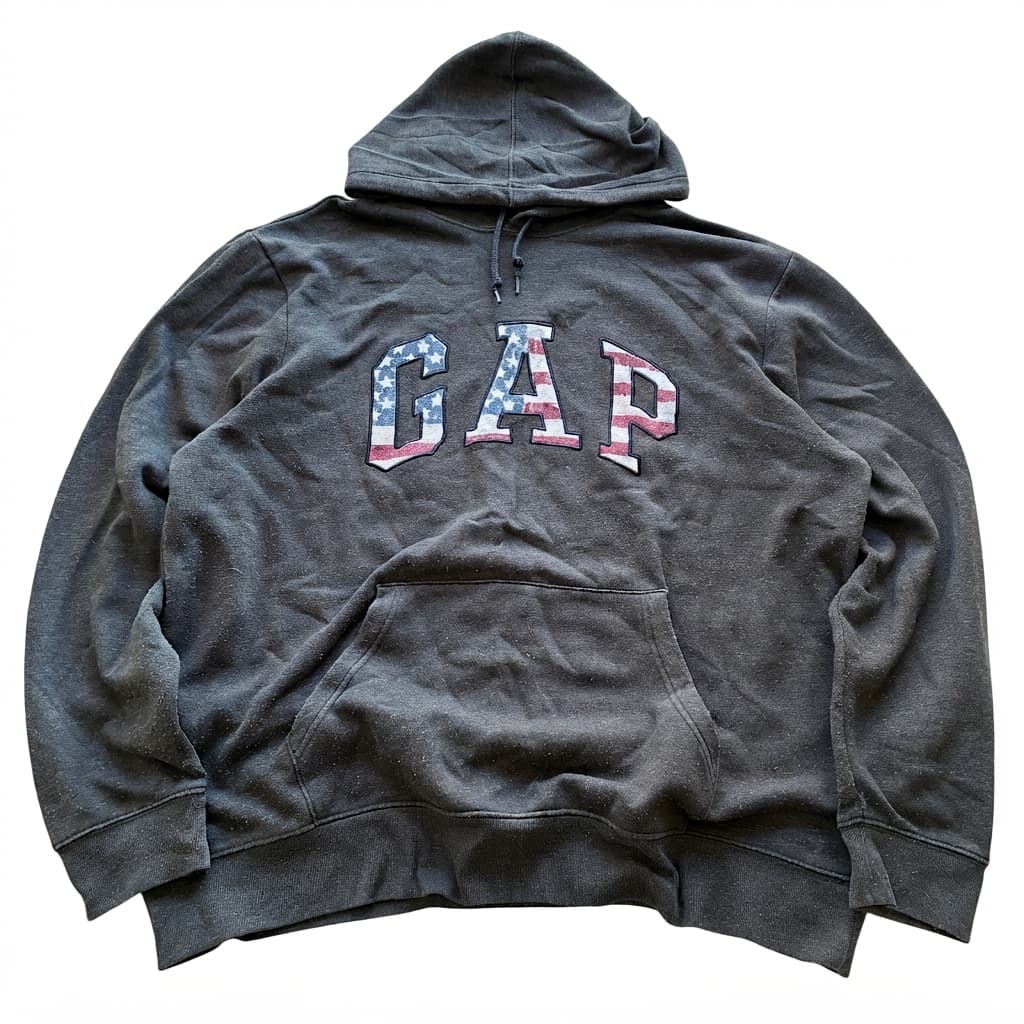 Gap Arch Logo Hoodie With American Flag Print — photo 1 of 6