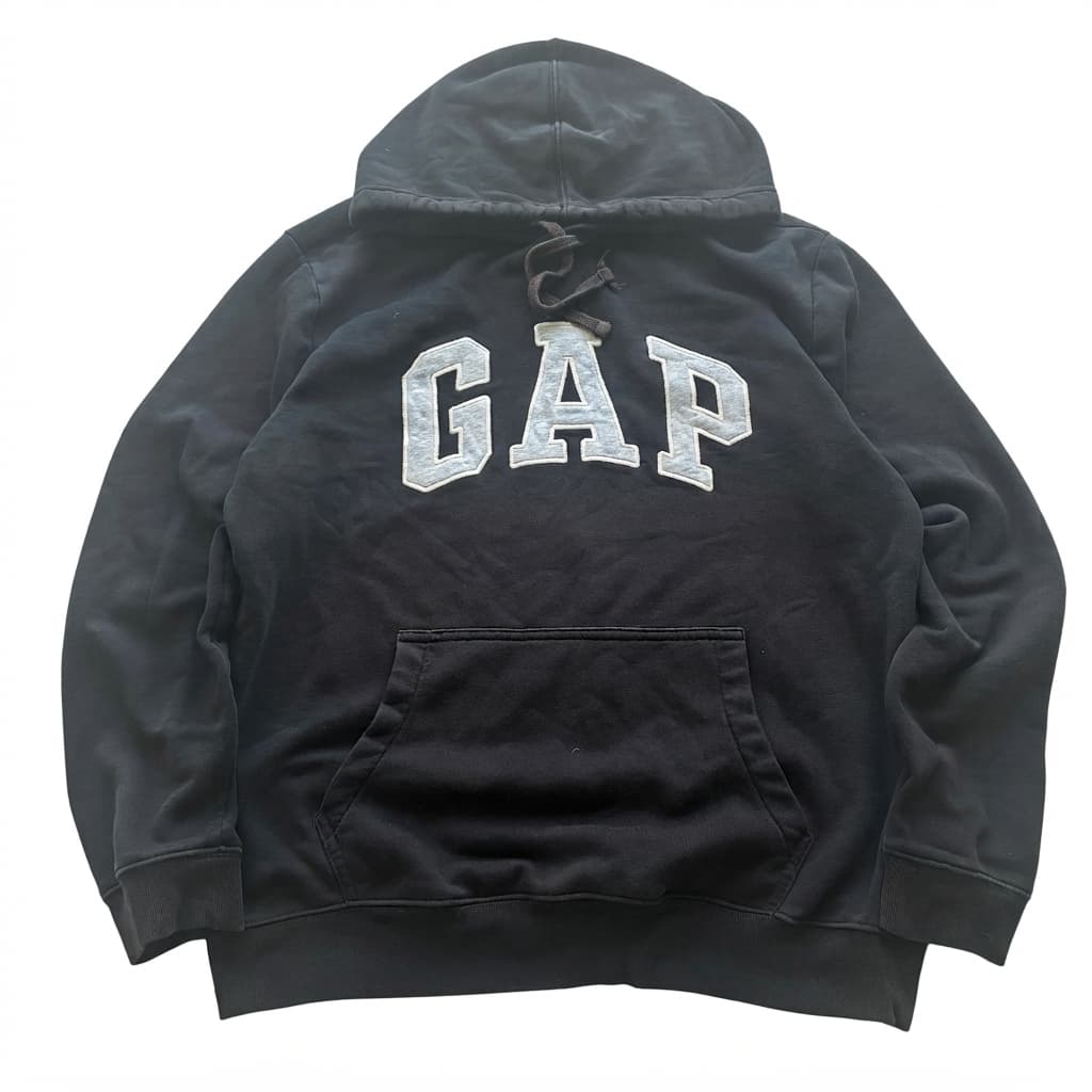 Gap Arch Logo Pullover Hoodie Black Size M — photo 1 of 6
