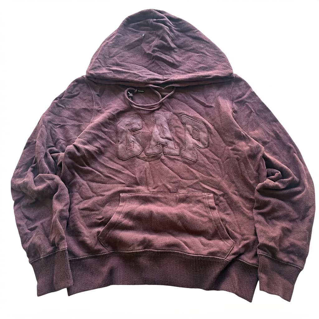Gap Arch Logo Pullover Hoodie Maroon