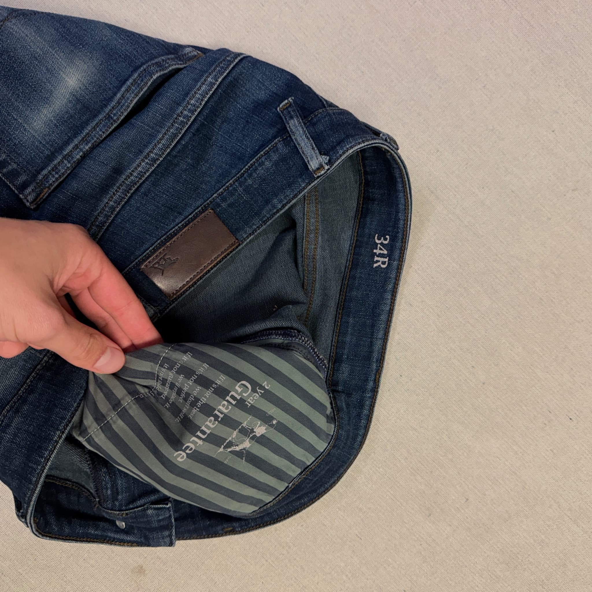 Gap Men's Straight Fit Jeans Blue Denim Size 34R — photo 5 of 9