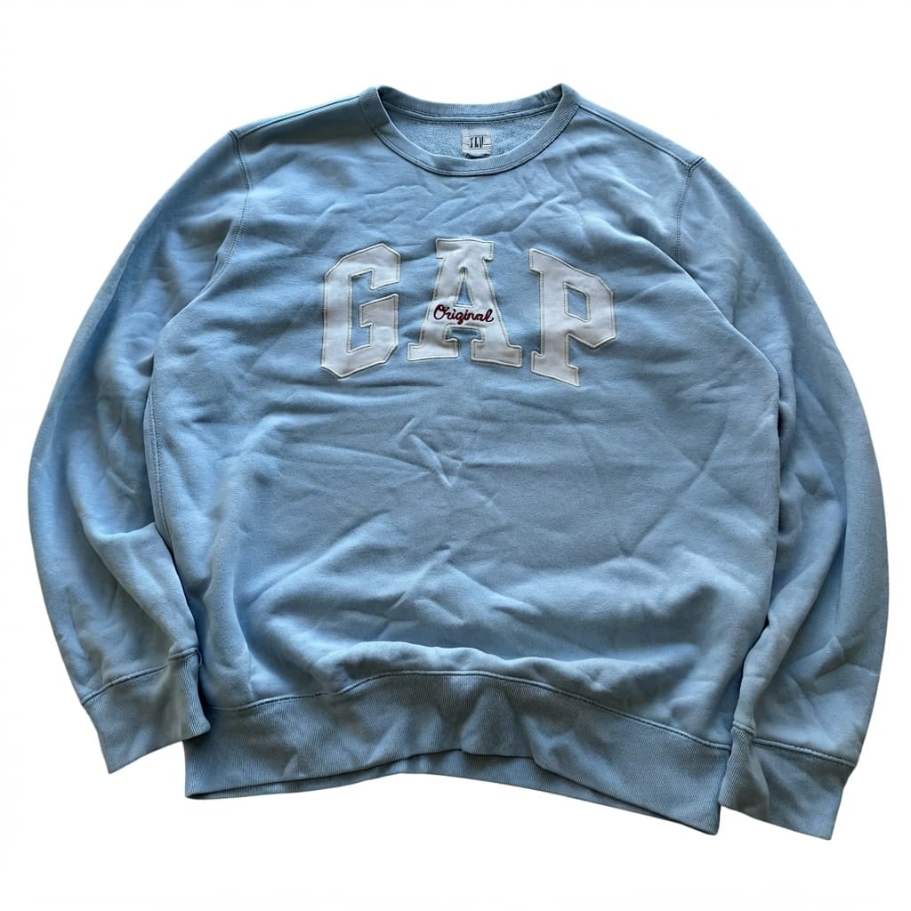 Gap Original Logo Crewneck Sweatshirt Light Blue — photo 1 of 6