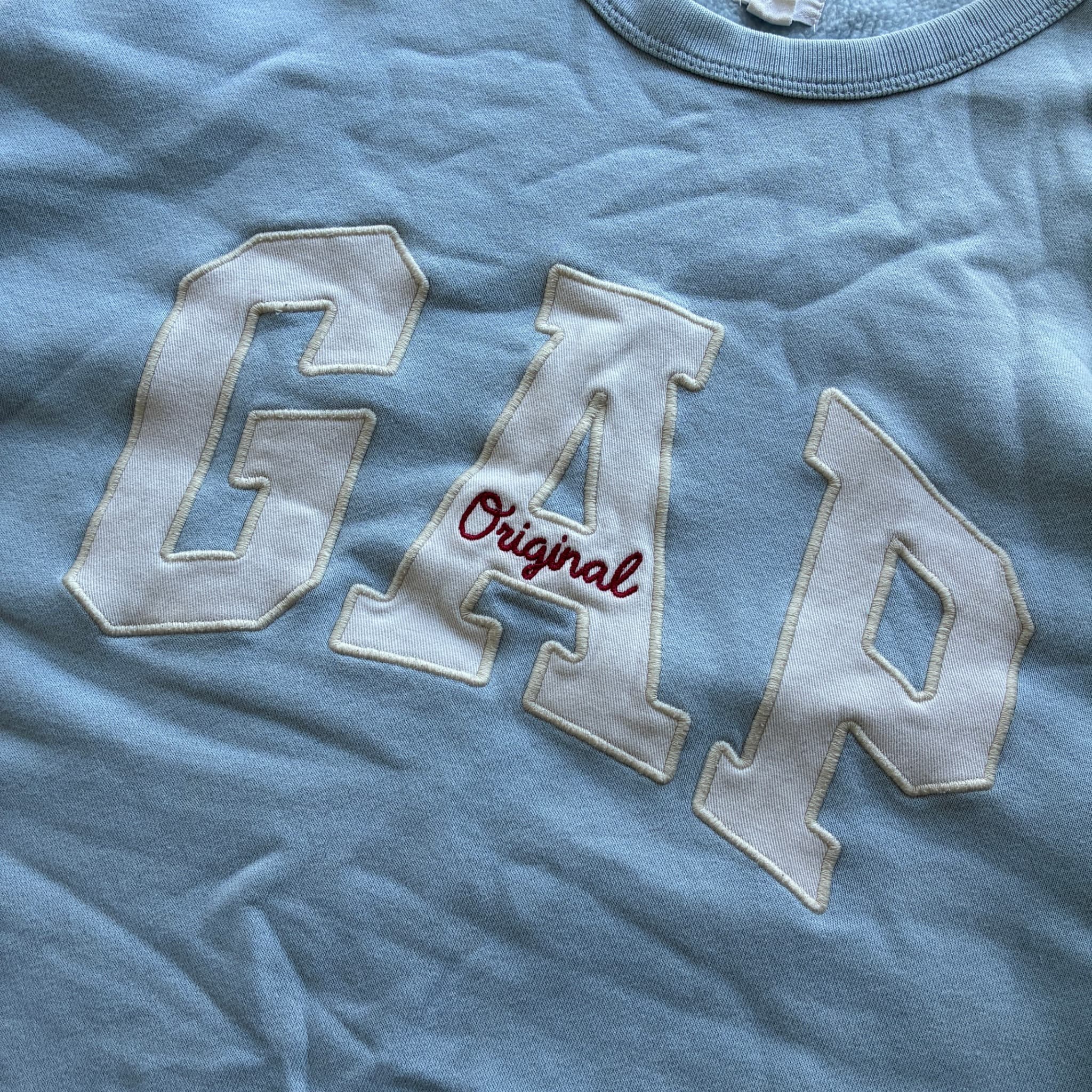 Gap Original Logo Crewneck Sweatshirt Light Blue — photo 3 of 6