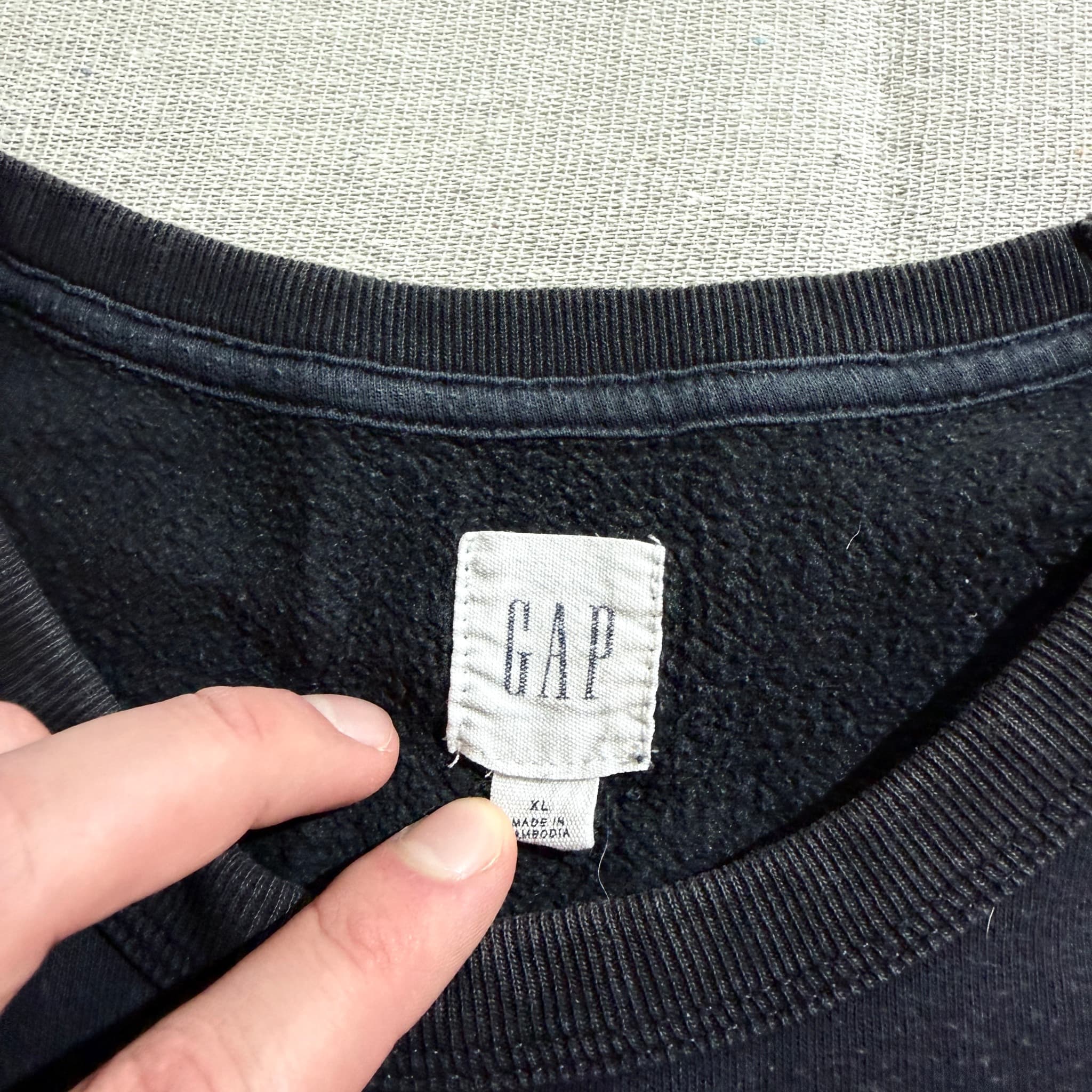 Gap Original Logo Crewneck Sweatshirt XL — photo 5 of 9