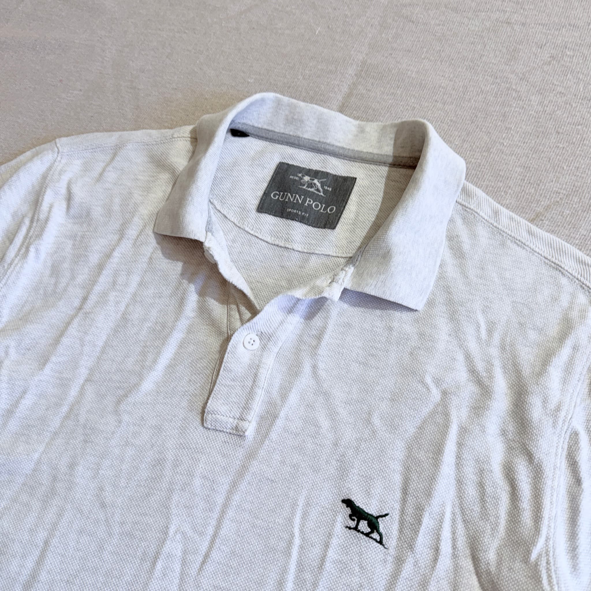 GUNN POLO White Polo Shirt Size M — photo 2 of 8