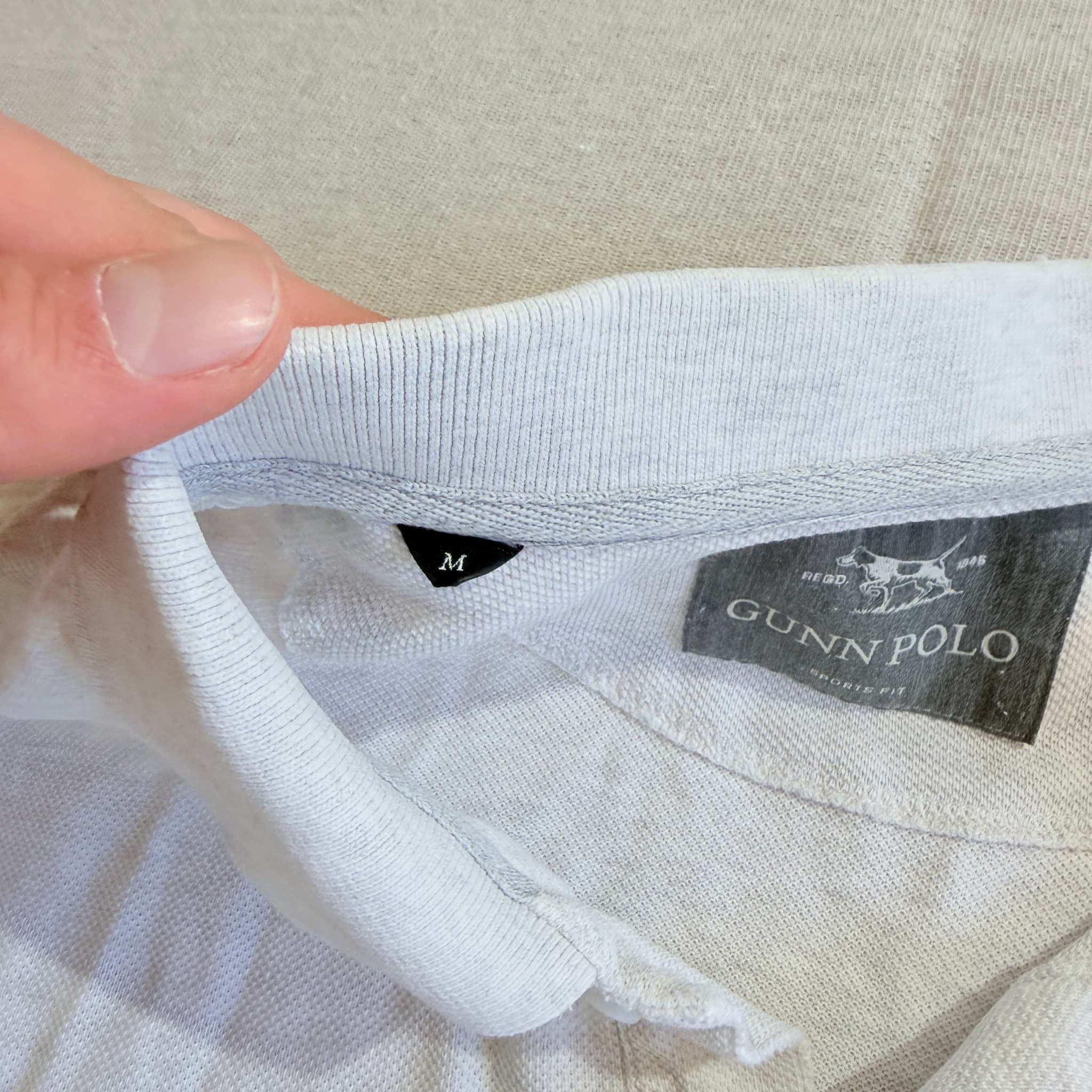 GUNN POLO White Polo Shirt Size M — photo 4 of 8