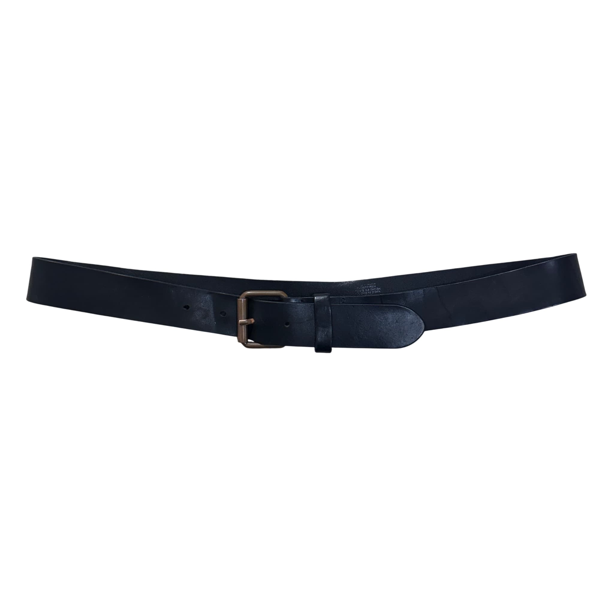 H&M Black Leather Belt With Bronze Buckle Size 95 — photo 1 of 6