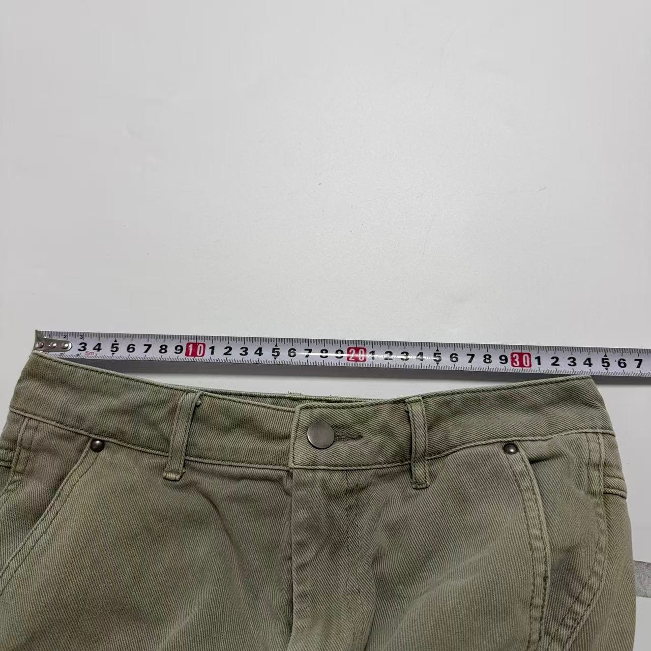 H&M Olive Green Denim Pants — photo 5 of 9