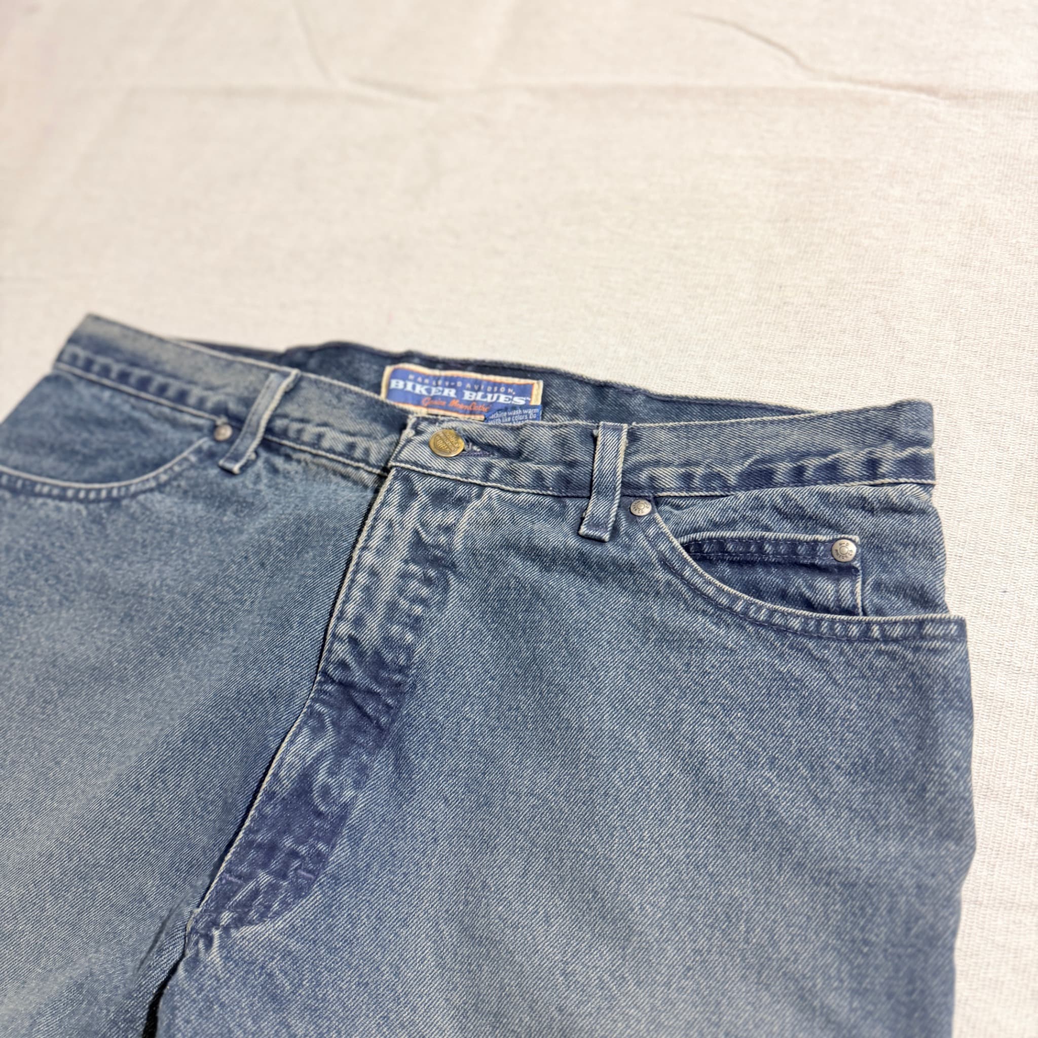 Harley-Davidson Biker Blues Vintage Denim Jeans — photo 4 of 9