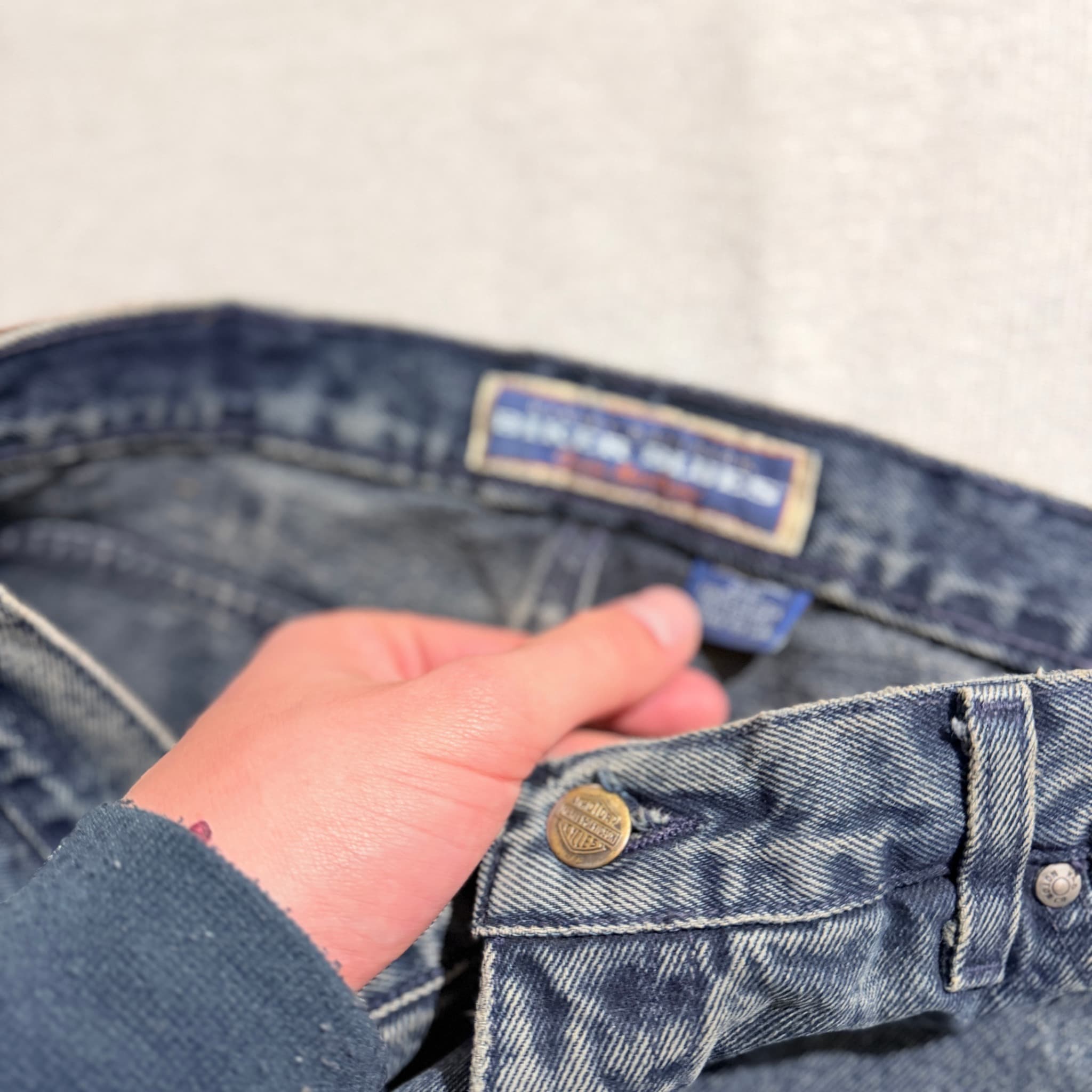 Harley-Davidson Biker Blues Vintage Denim Jeans — photo 5 of 9