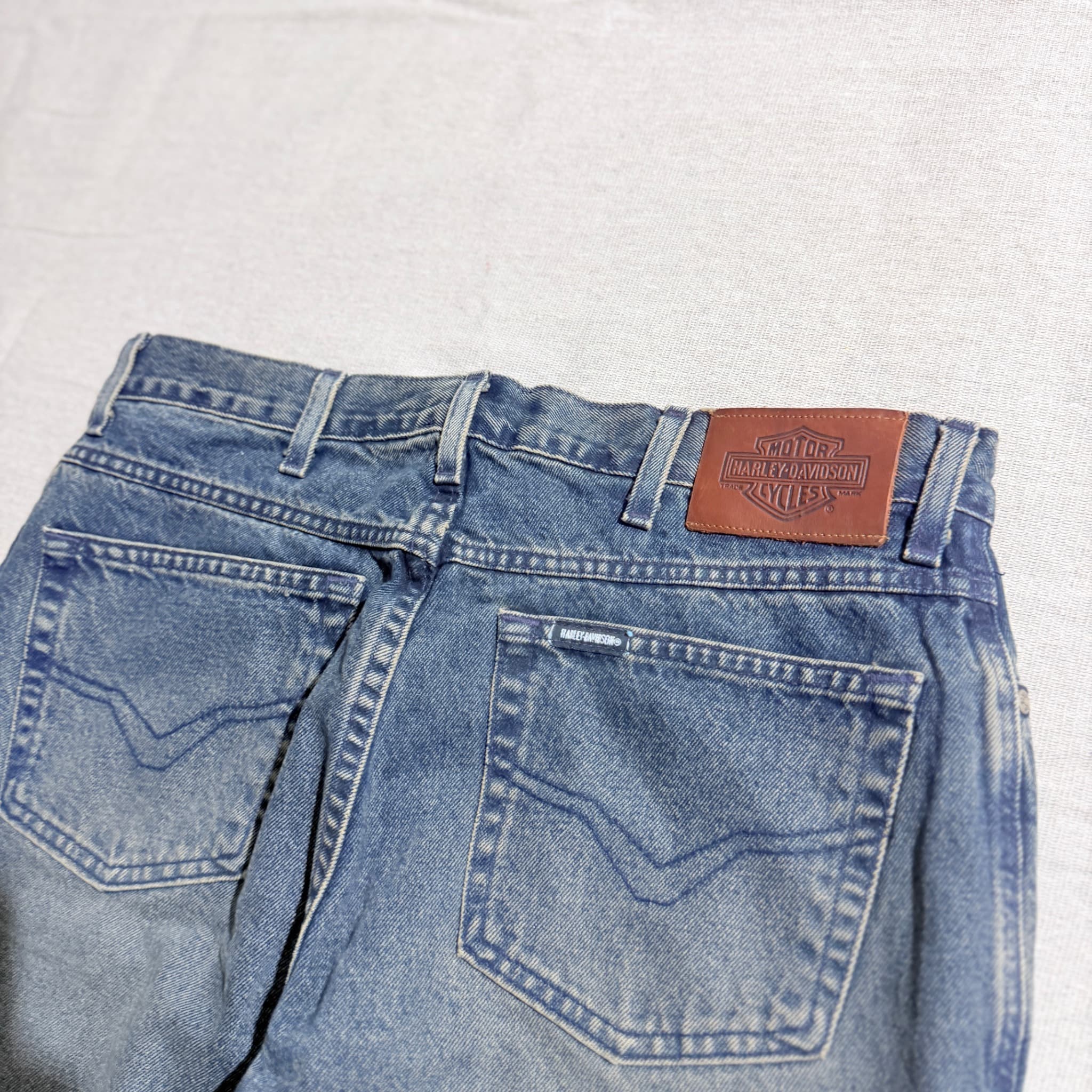 Harley-Davidson Biker Blues Vintage Denim Jeans — photo 8 of 9