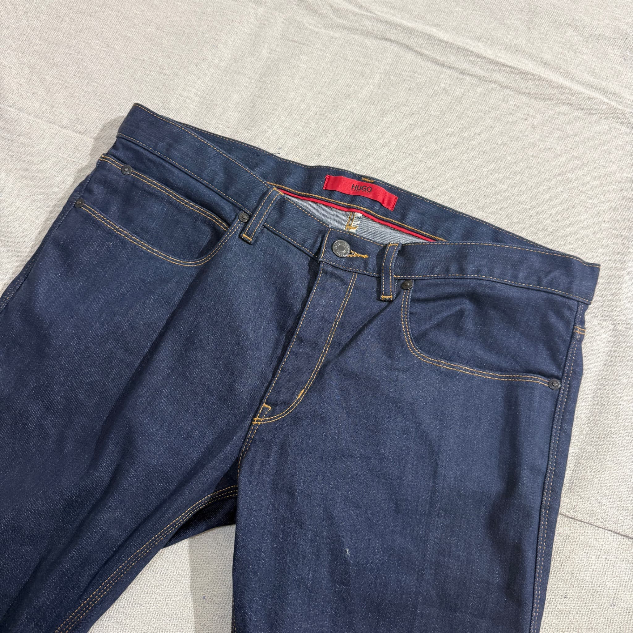 Hugo Dark Blue Slim Fit Denim Jeans — photo 3 of 7