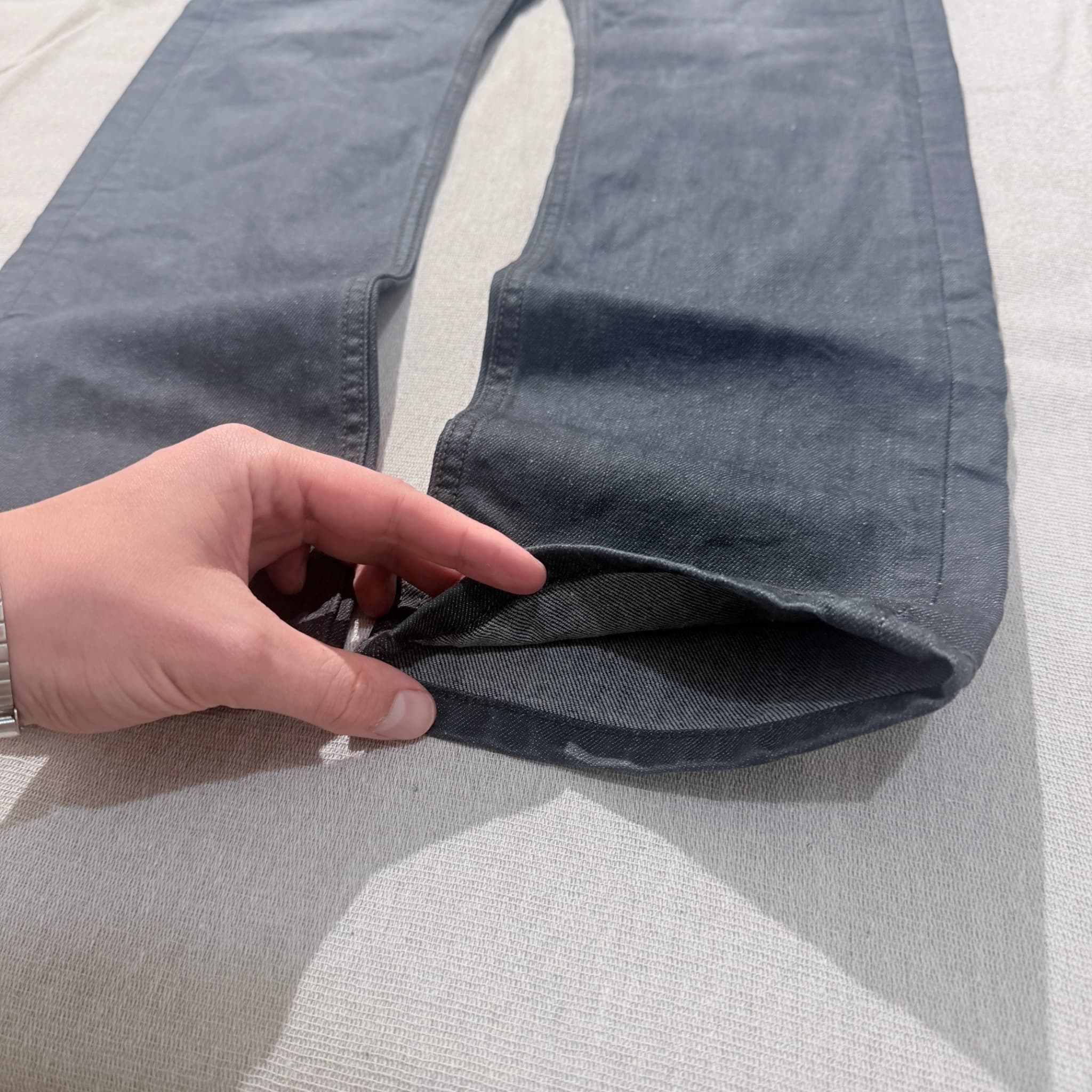 Industrie Clothing Slim Fit Waxed Black Jeans — photo 2 of 8