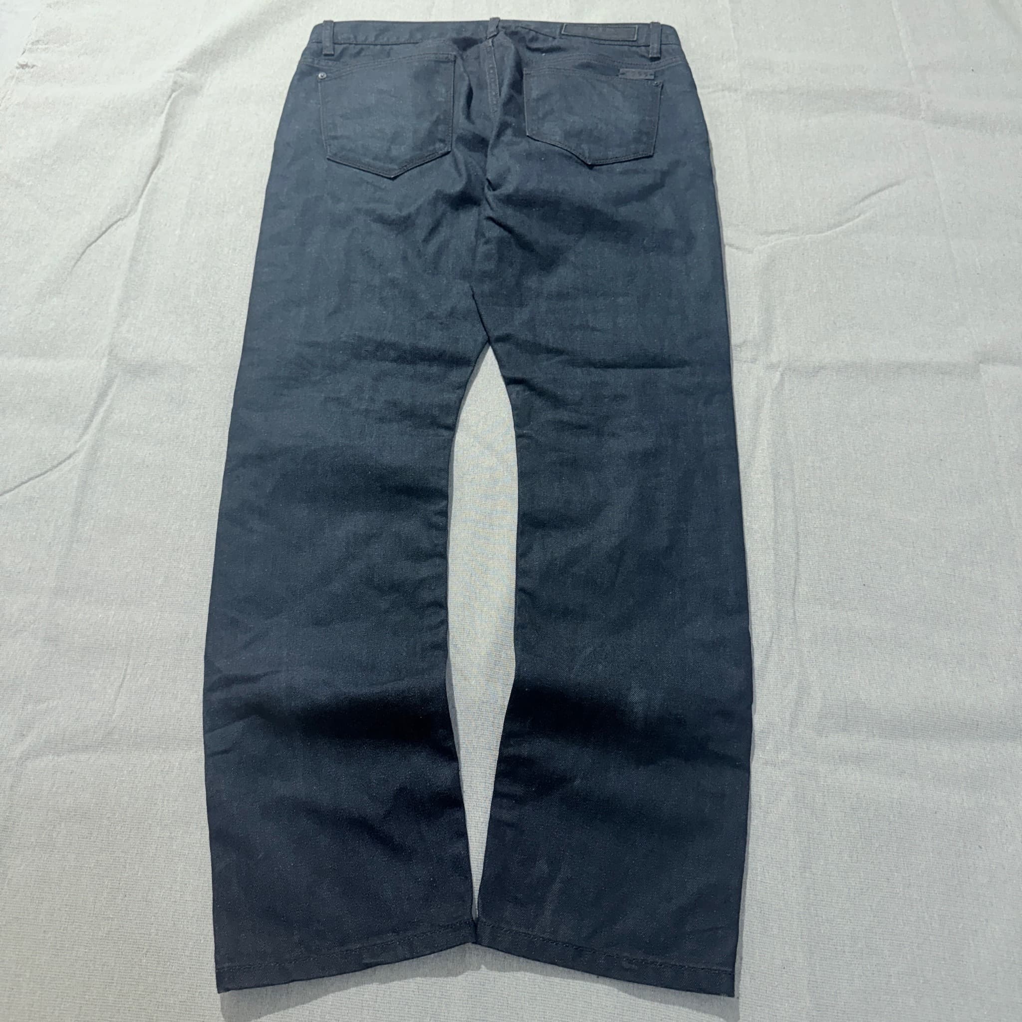 Industrie Clothing Slim Fit Waxed Black Jeans — photo 6 of 8