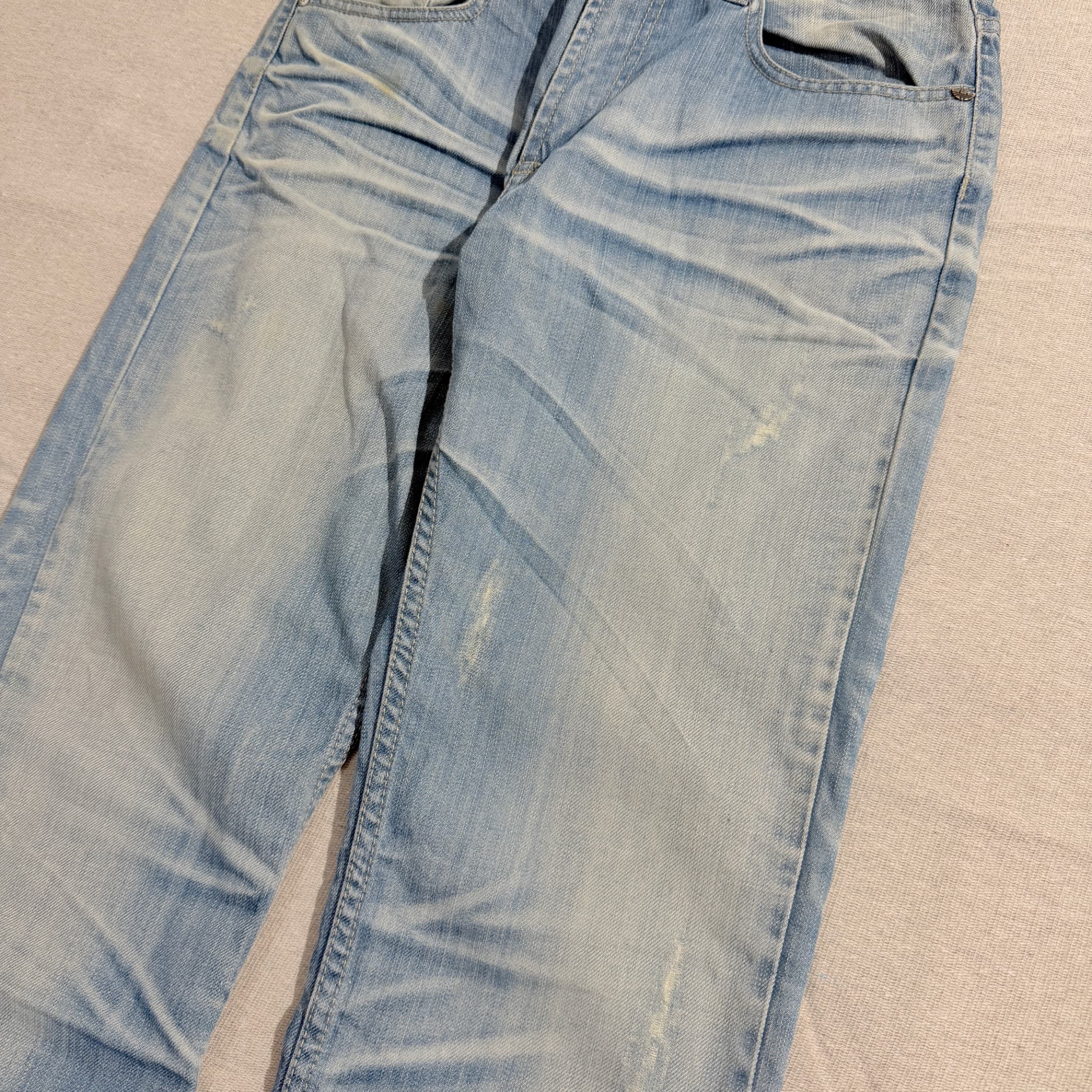 Industry Men's Light Wash Distressed Denim Jeans W32 — photo 3 of 9