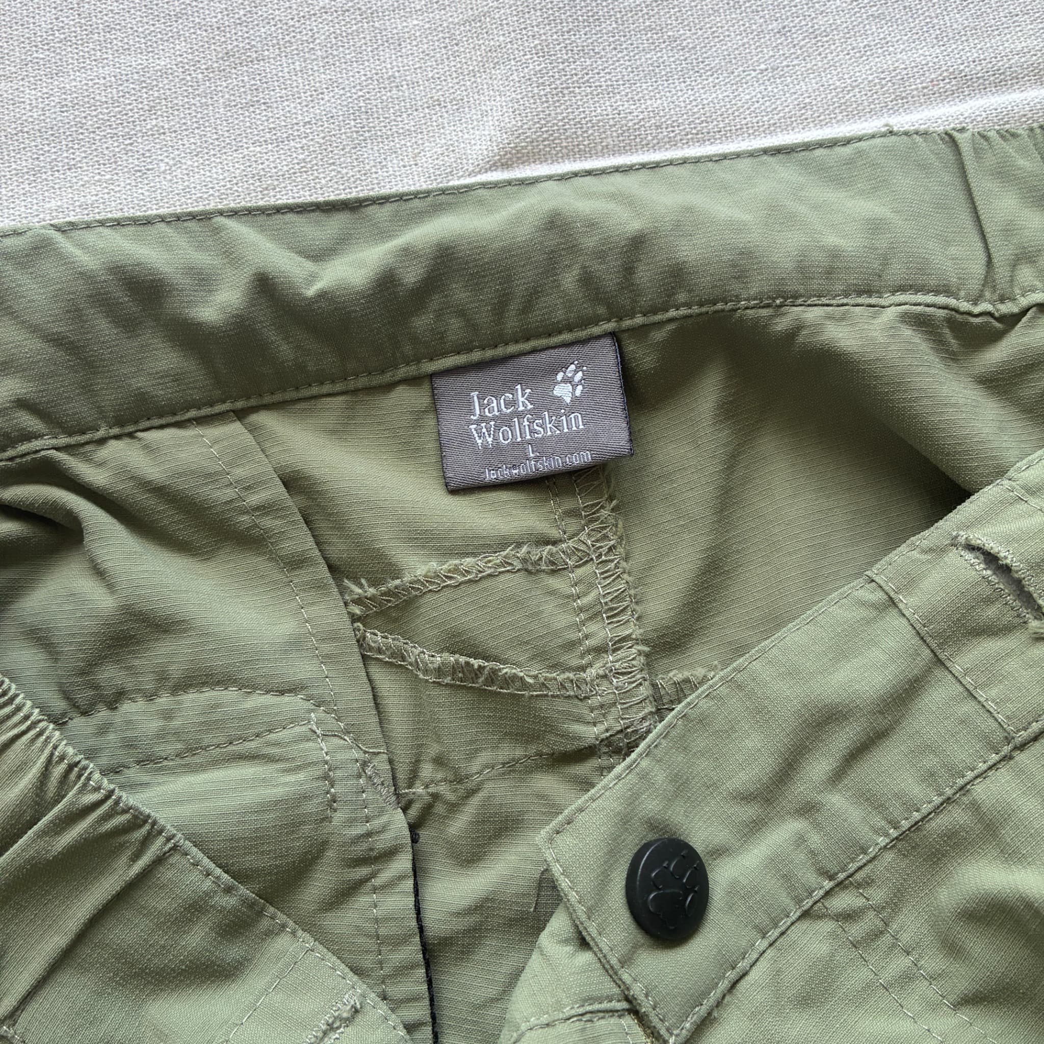 Jack Wolfskin Men's Convertible Hiking Pants Olive L — photo 4 of 6