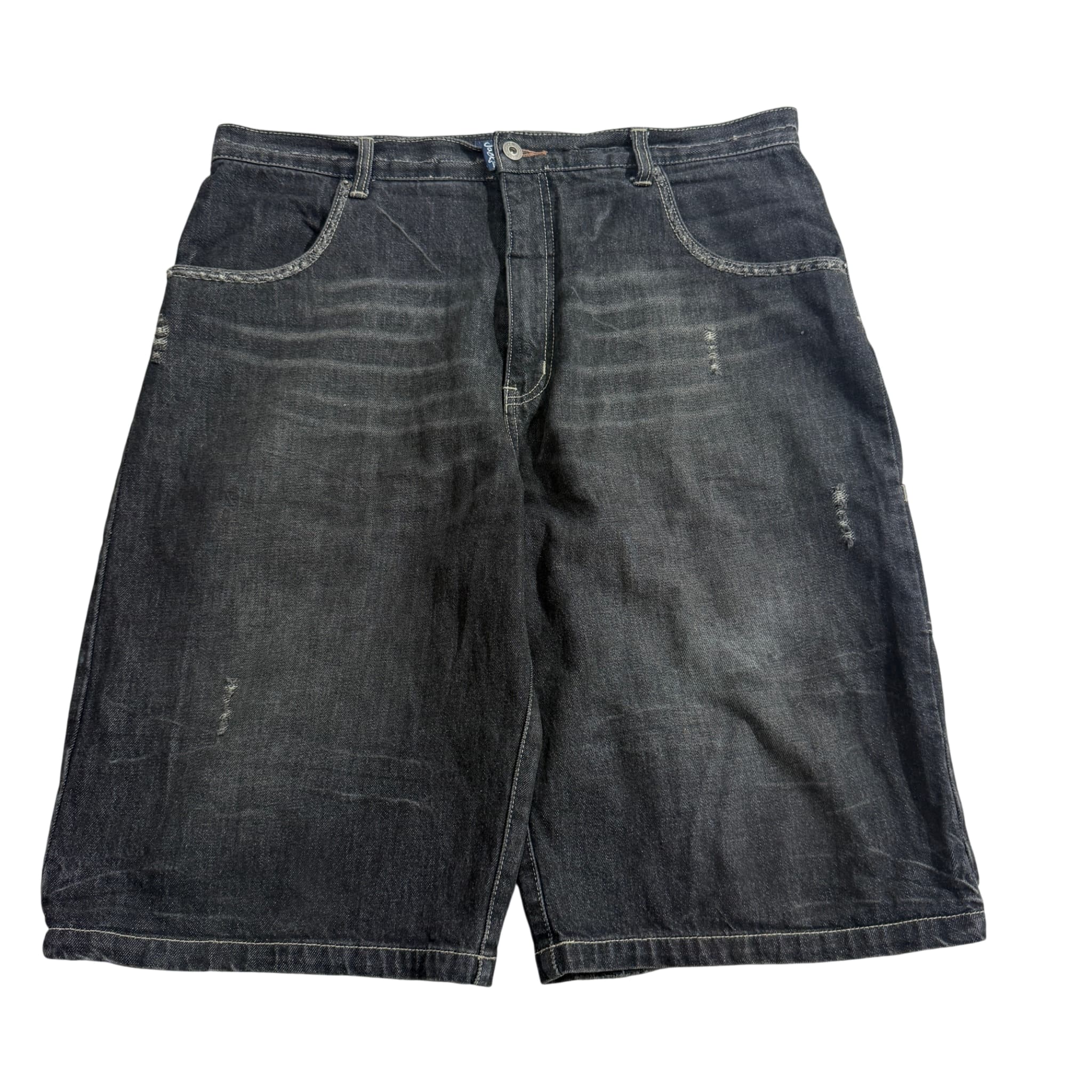 Jacks Surfboards Australia Surfboards Australia Black Distressed Denim Cargo Shorts Size 34 — photo 1 of 6