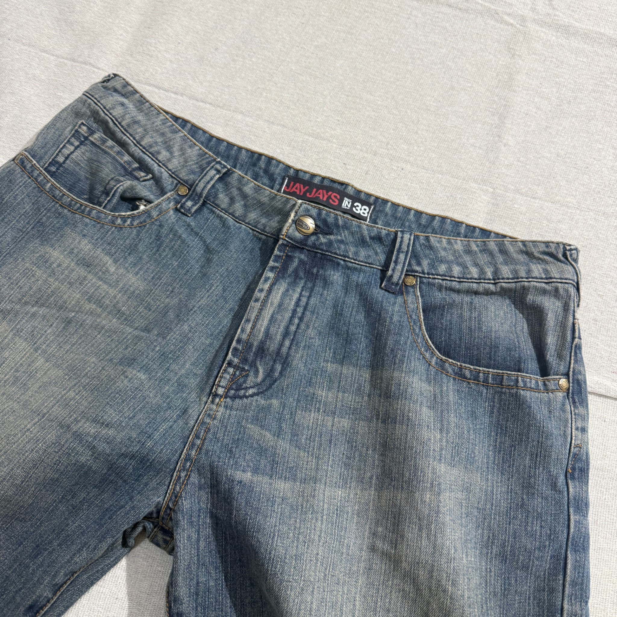 Jay Jays Men's Dark Acid Wash Denim Shorts Size 38 — photo 3 of 6
