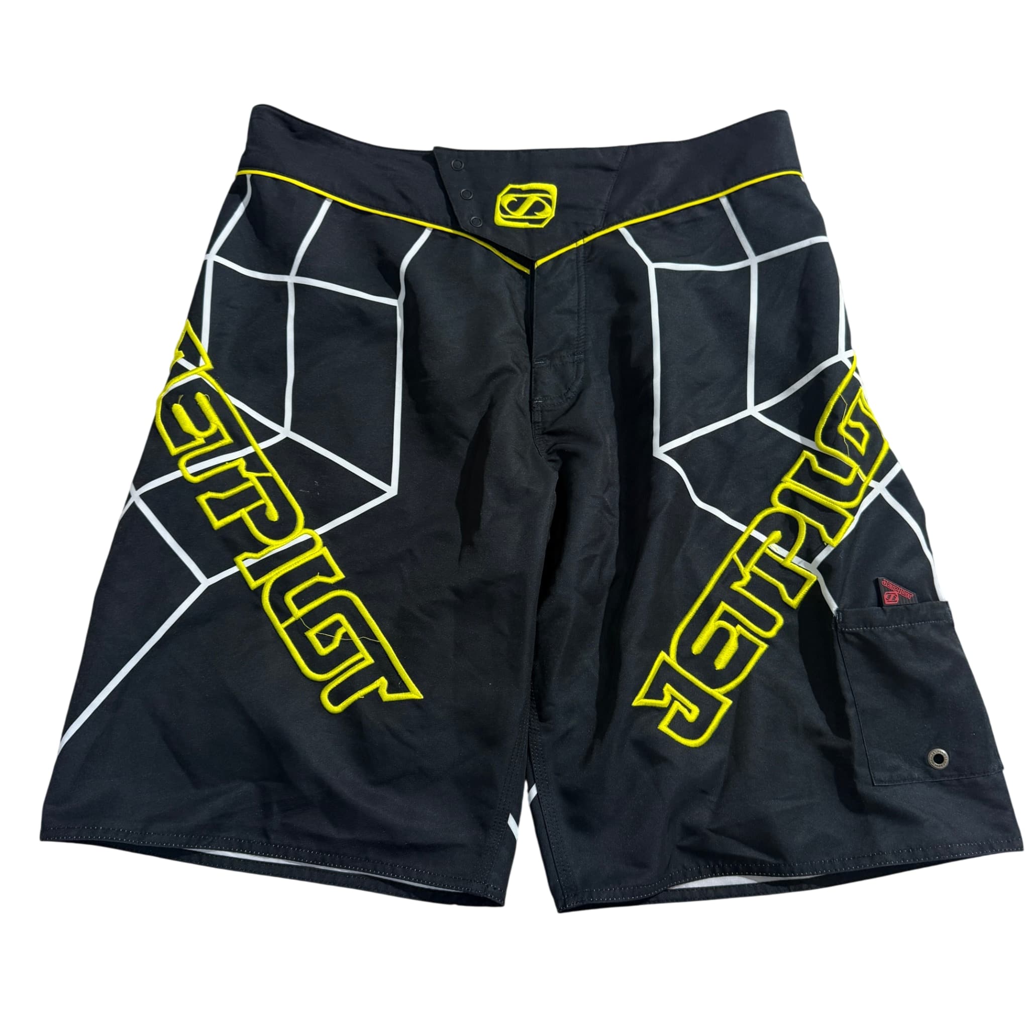 Jetpilot Men's Black & Yellow Boardshorts Size 36 — photo 1 of 6