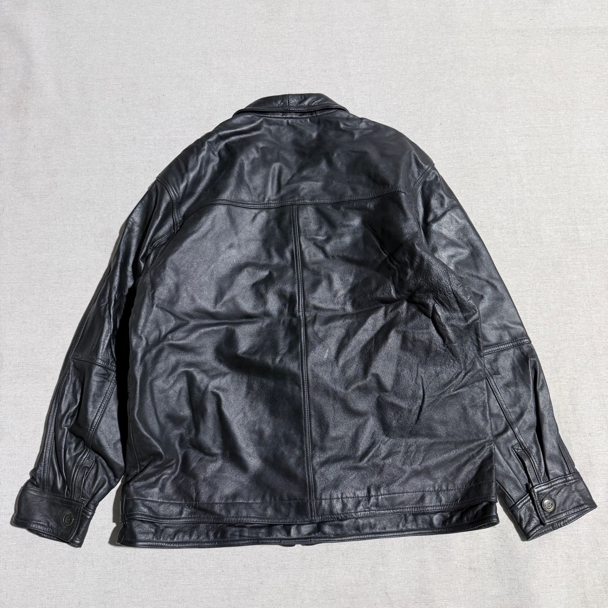 Jinjunmapiye Men's Black Leather Jacket — photo 5 of 8