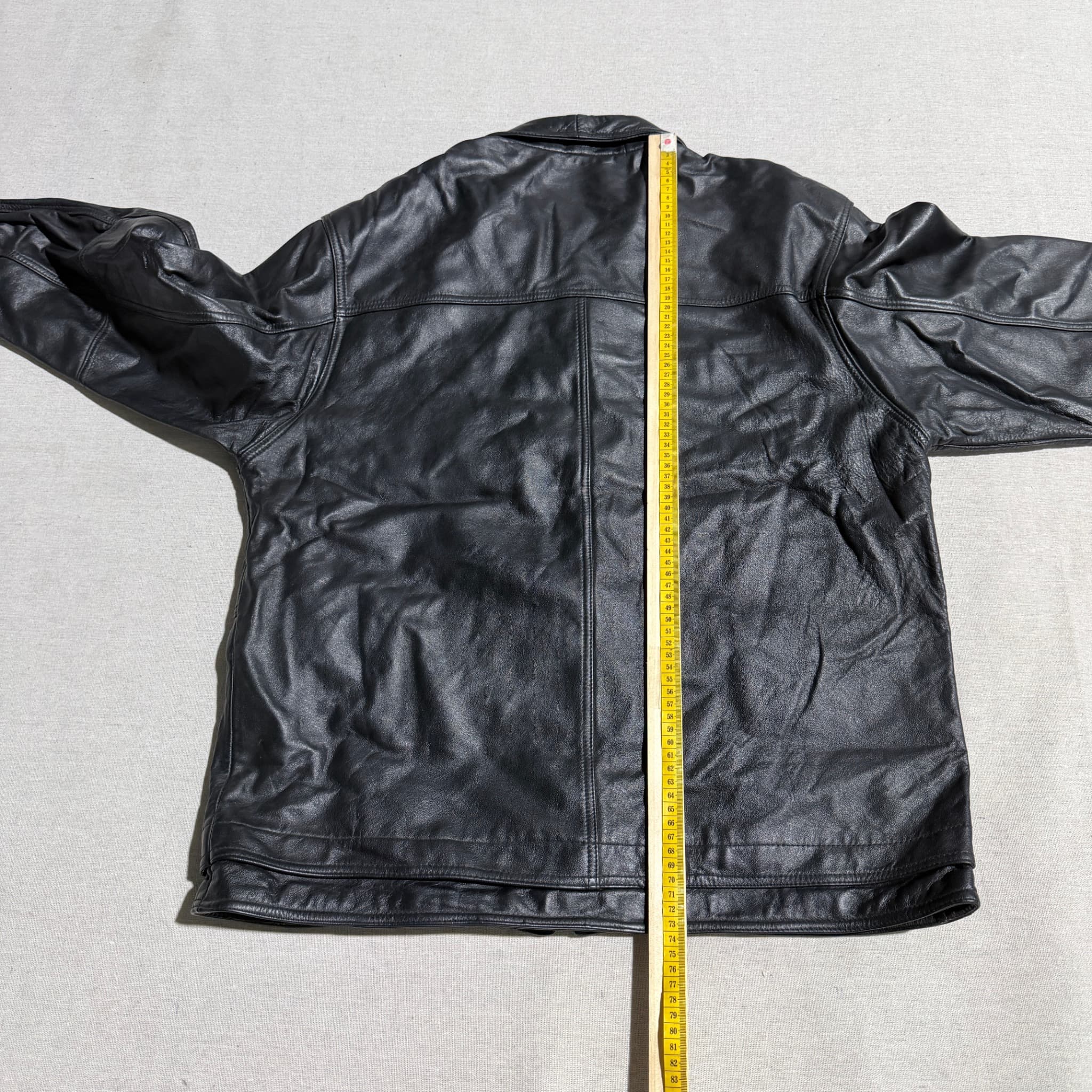 Jinjunmapiye Men's Black Leather Jacket — photo 7 of 8