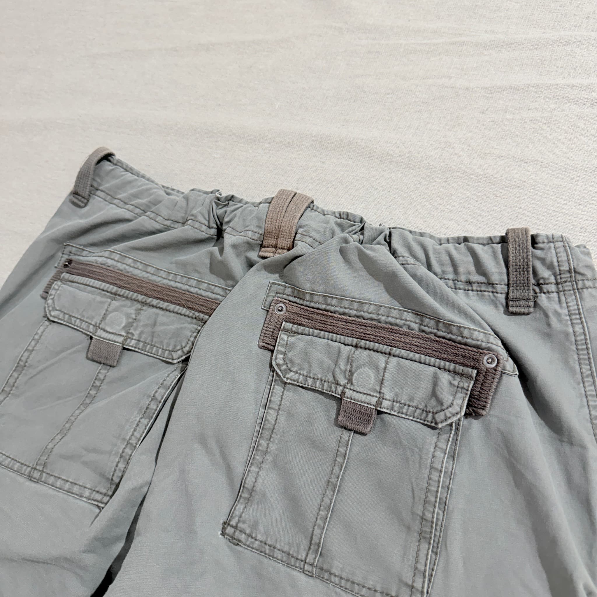 Just Jeans Men's Grey Cargo Shorts Utility Pockets Size 38 — photo 7 of 8