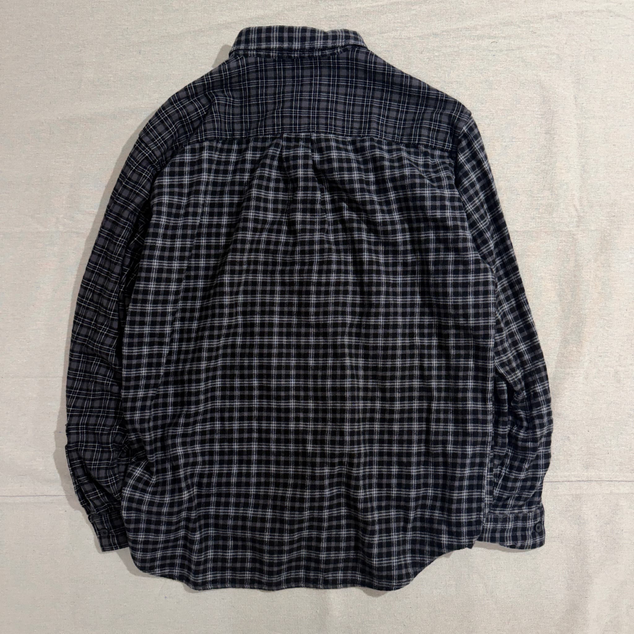 JW ANDERSON x JW Anderson Flannel Checked Long Sleeve Shirt Grey Black Size L — photo 7 of 8