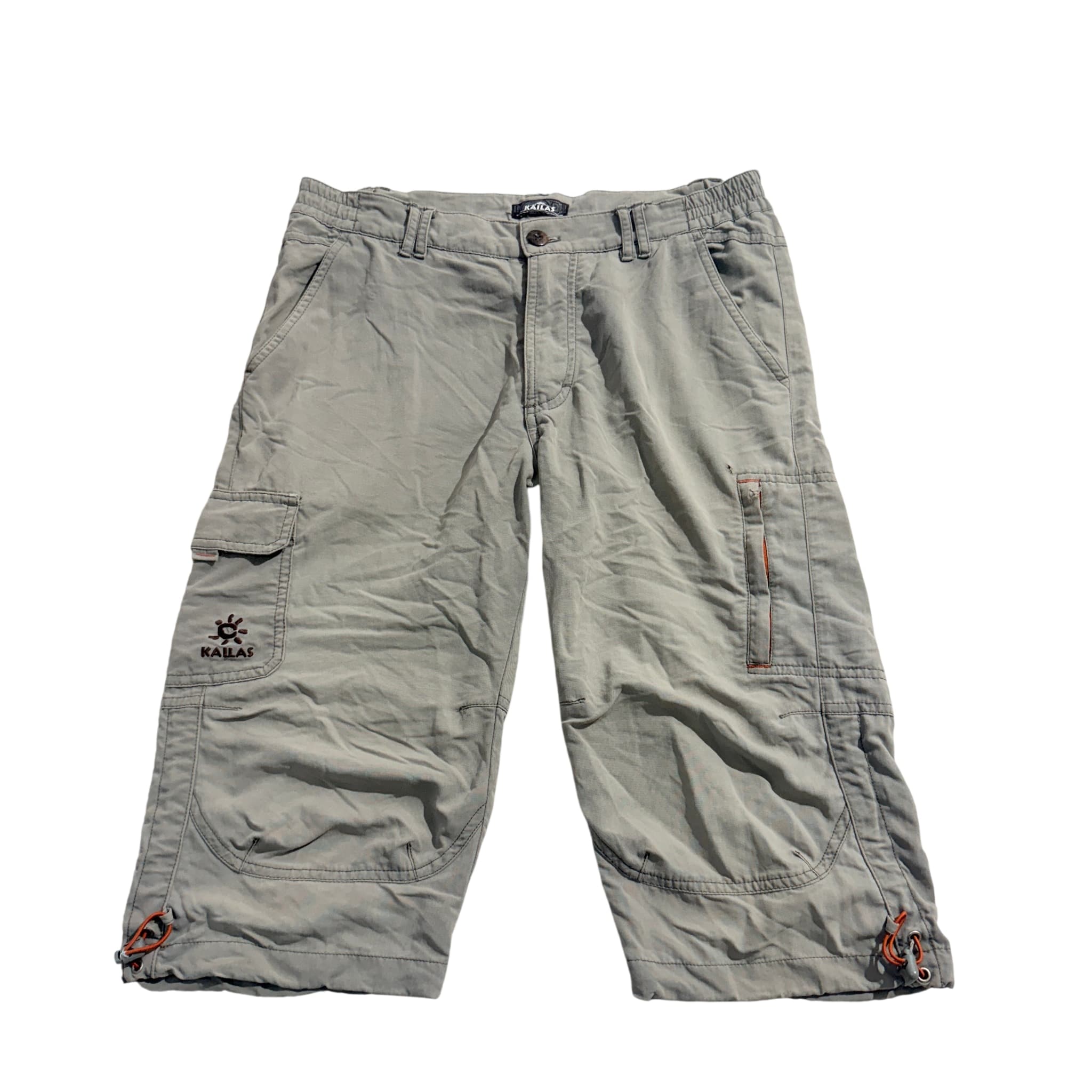 Kailas Grey Cargo Capri Shorts — photo 1 of 8
