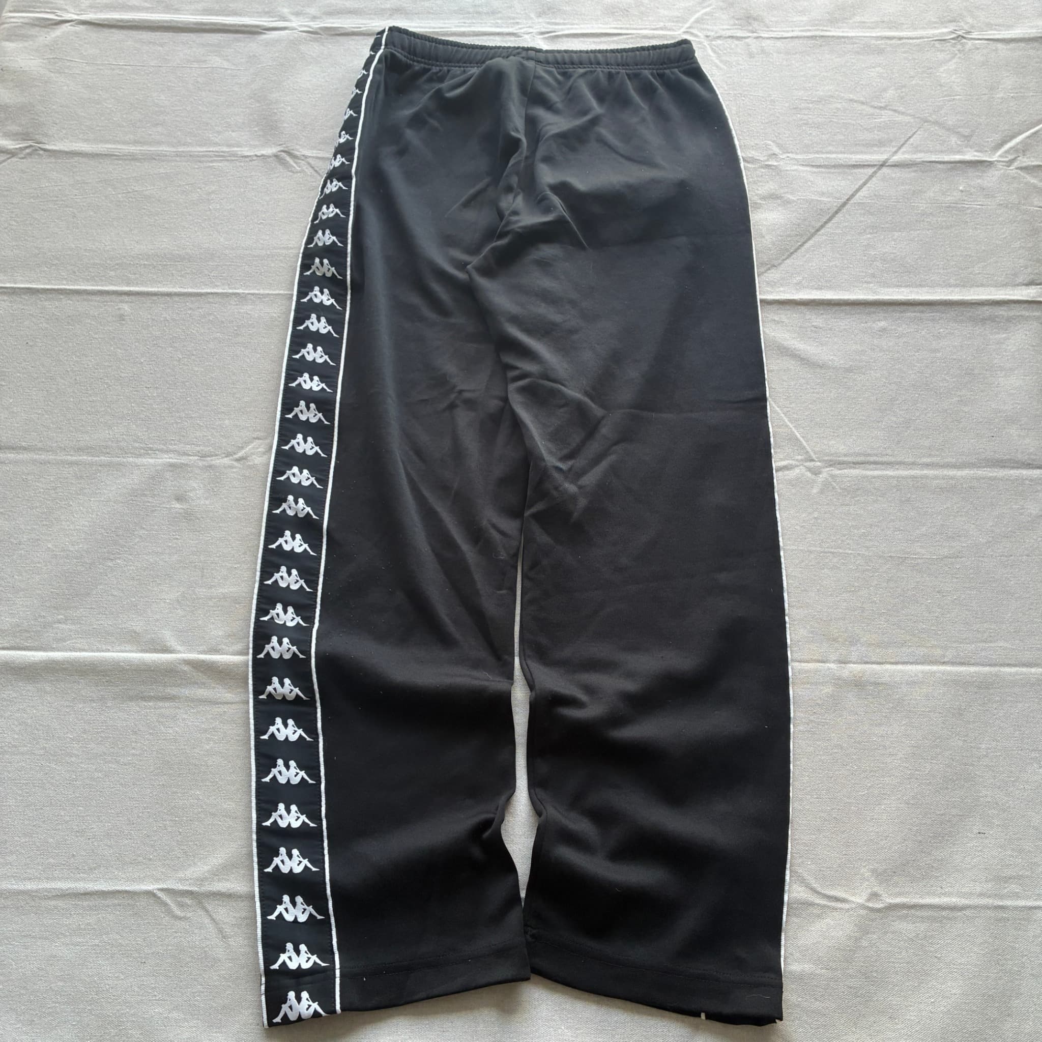 Kappa Banda Astoria Track Pants Black Logo Side Stripe Size Large — photo 5 of 6