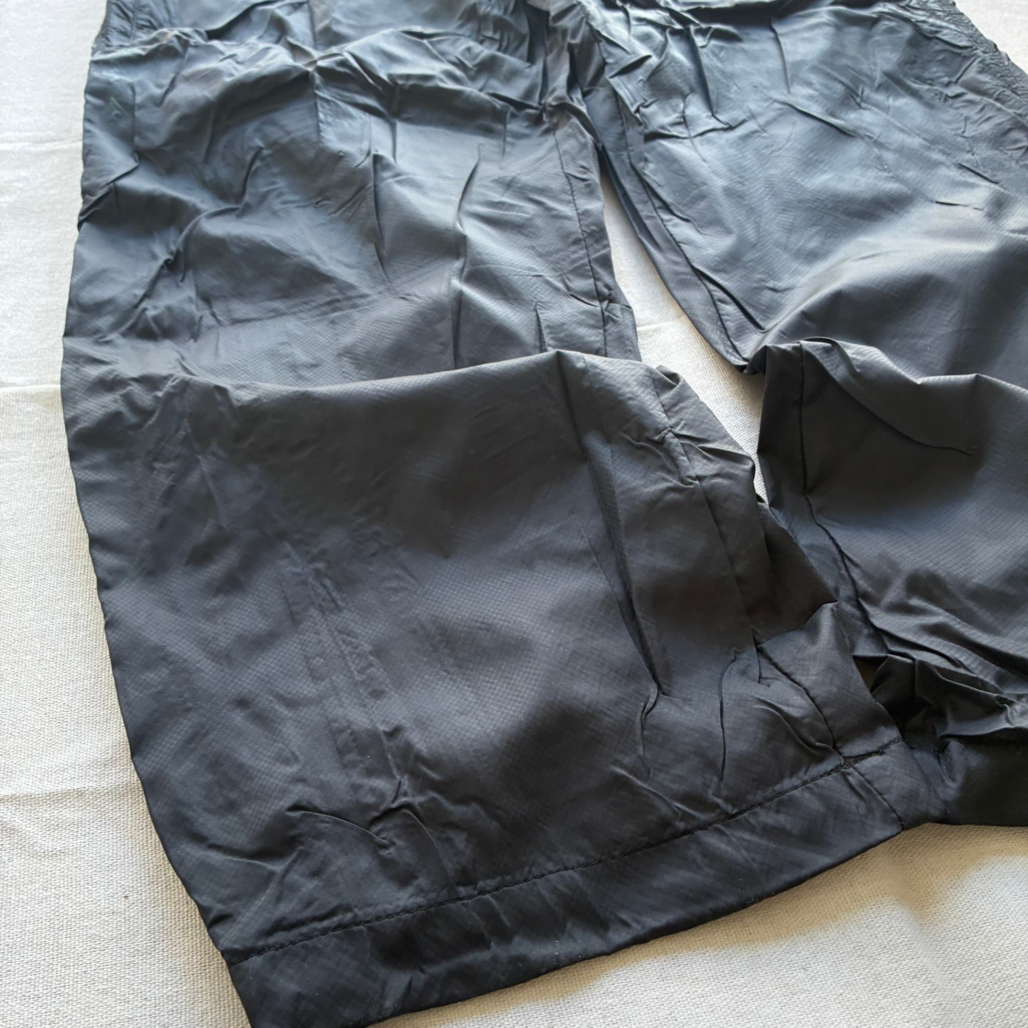 Kappa Black Nylon Track Pants Baggy Vintage 2000s Release — photo 2 of 7