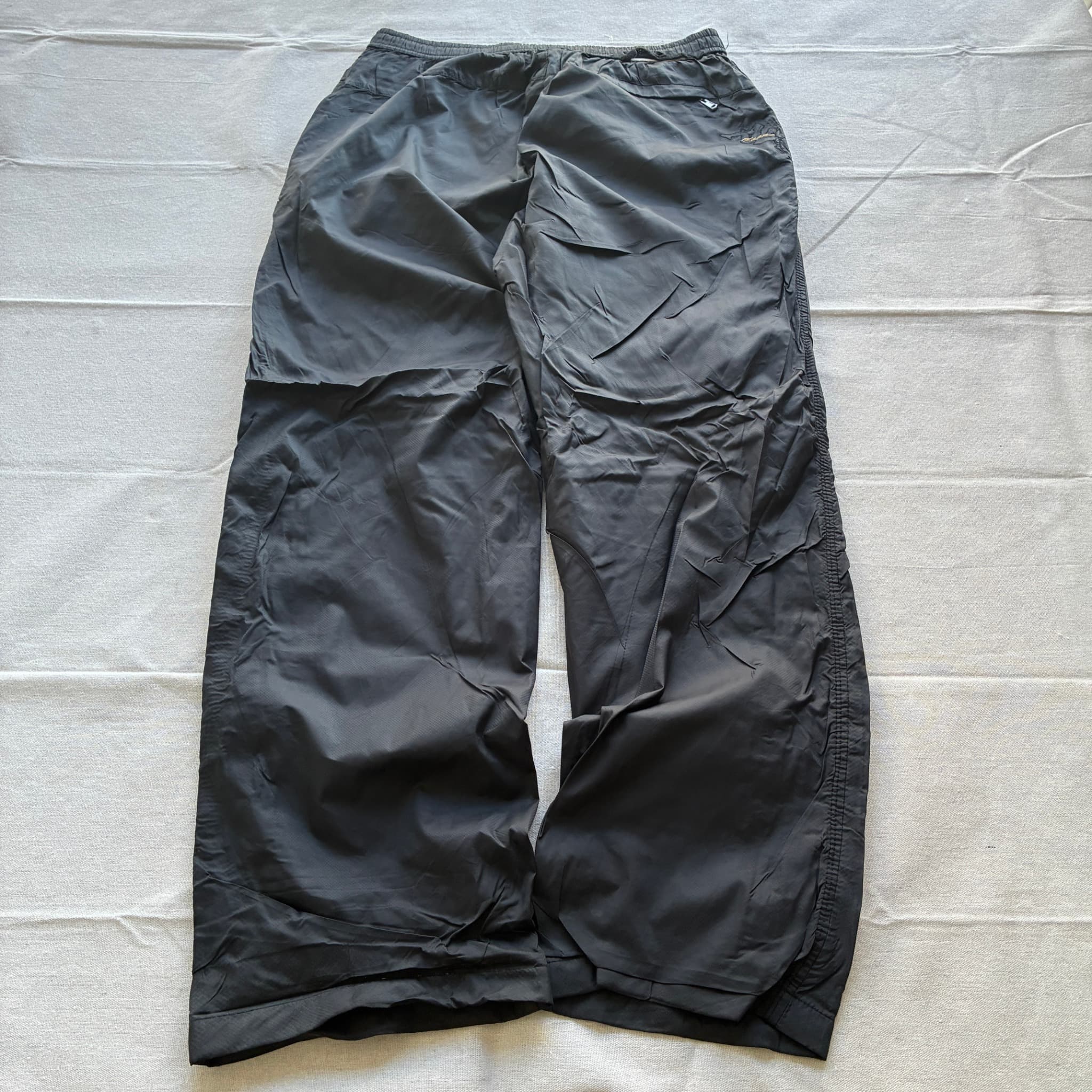 Kappa Black Nylon Track Pants Baggy Vintage 2000s Release — photo 5 of 7