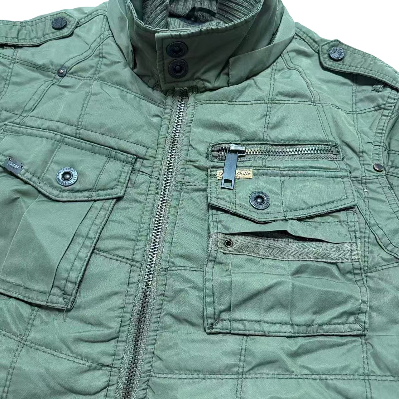 Khujo Military Style Quilted Field Jacket — photo 3 of 8