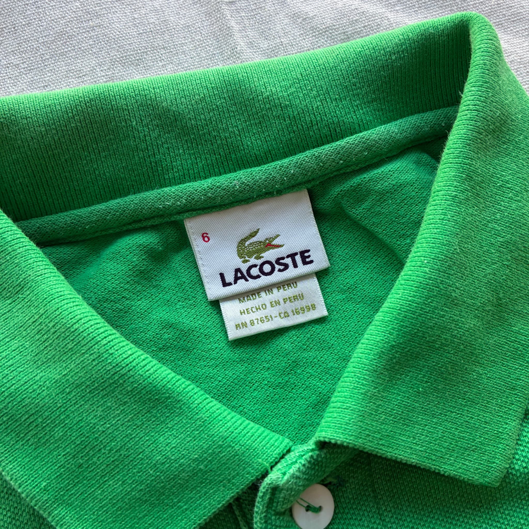 Lacoste Classic L.12.12 Petit Piqué Polo Shirt Green — photo 4 of 7