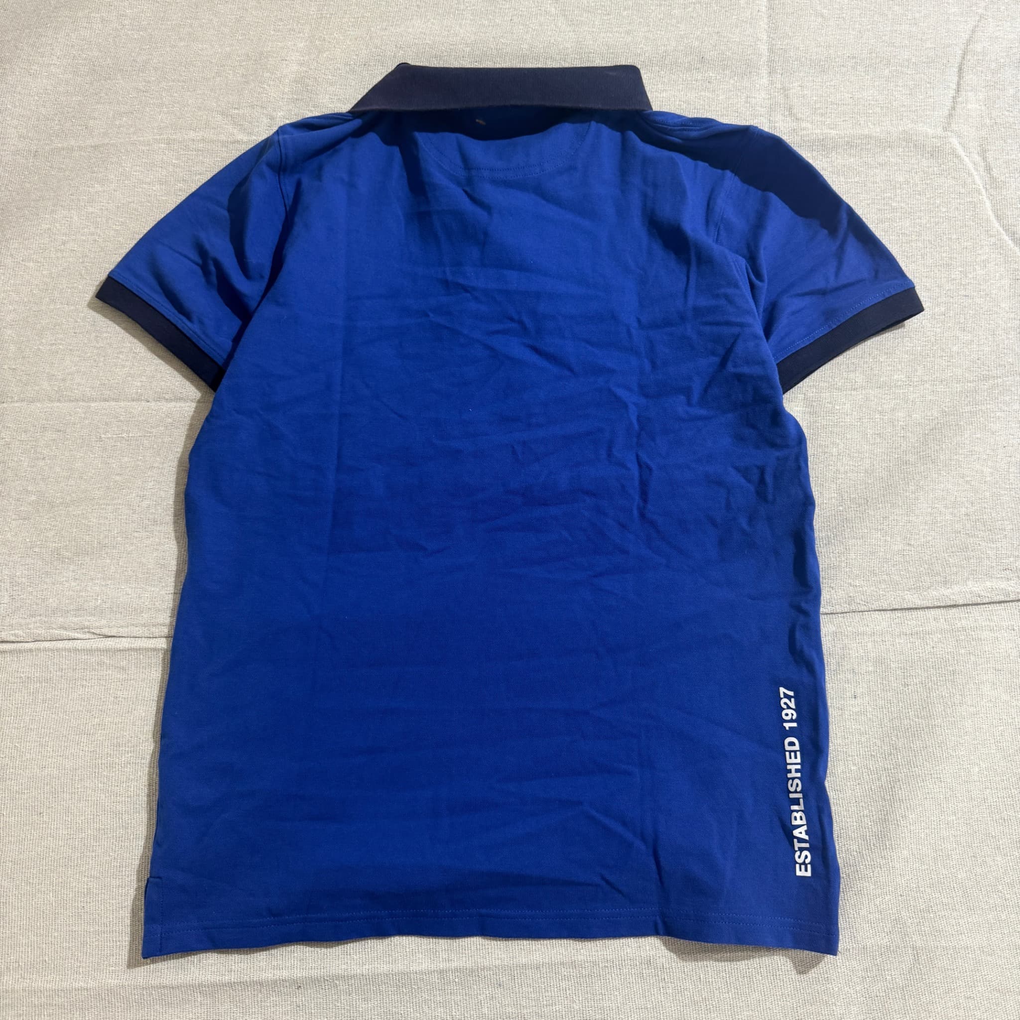 Lacoste Men's Colorblock Logo Polo Shirt Blue White — photo 5 of 6