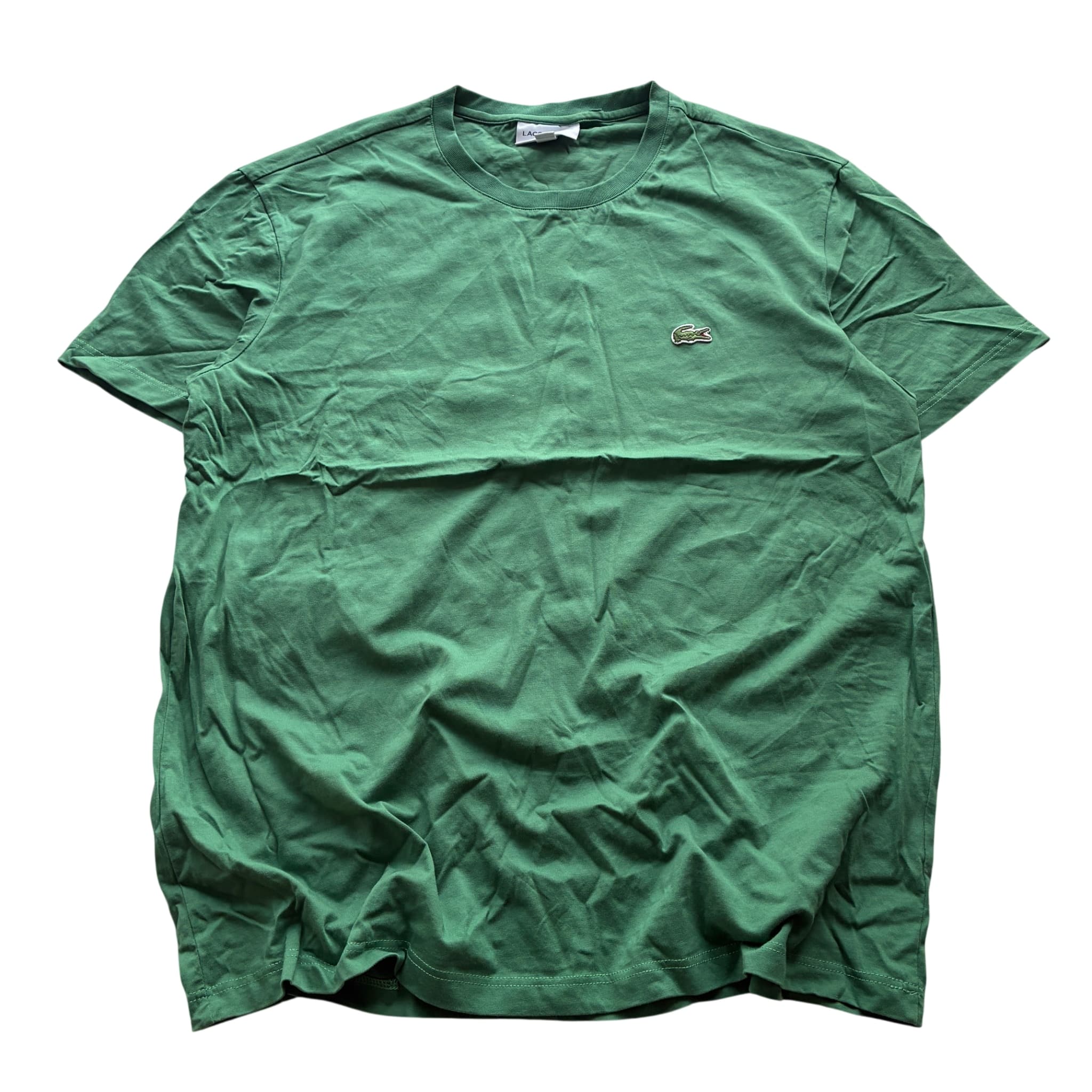 Lacoste Men's Crew Neck T-Shirt Green Regular Fit Size L — photo 1 of 6