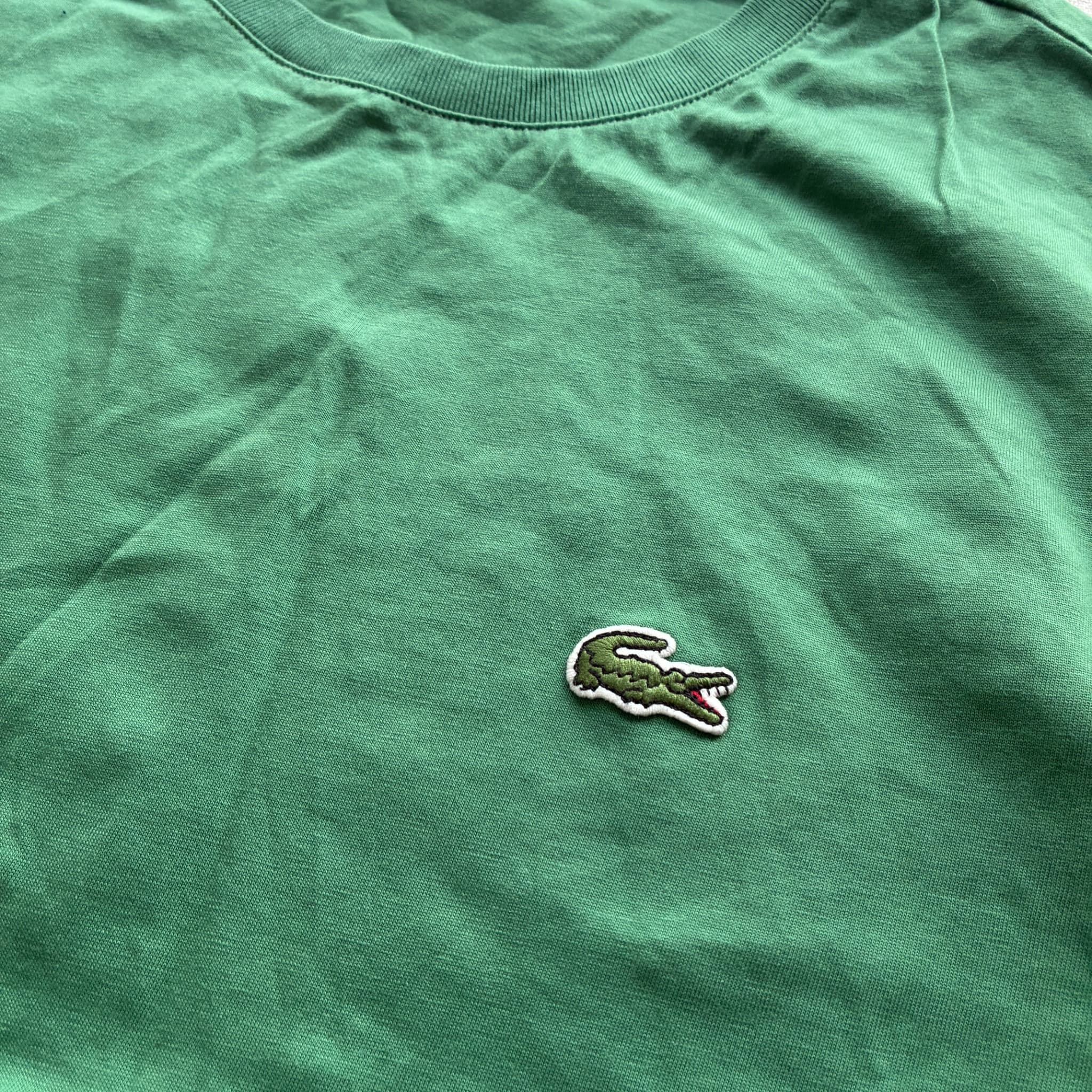 Lacoste Men's Crew Neck T-Shirt Green Regular Fit Size L — photo 3 of 6